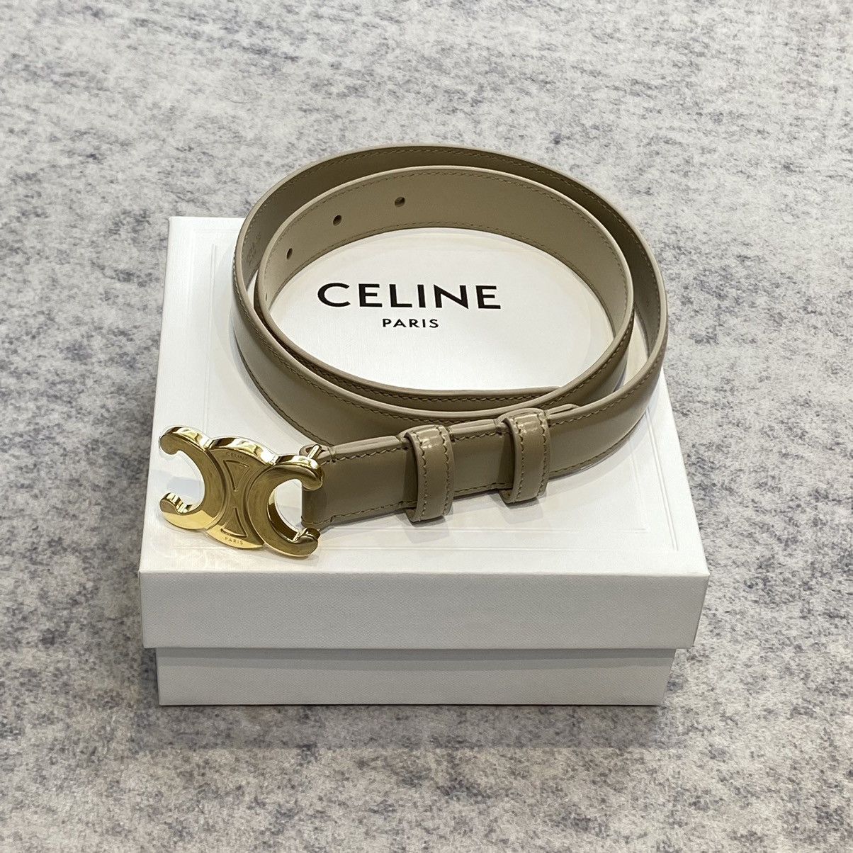 Celine CELINE Medium Triomphe Belt In Taurillon Leather Size ONE SIZE - 5 Thumbnail