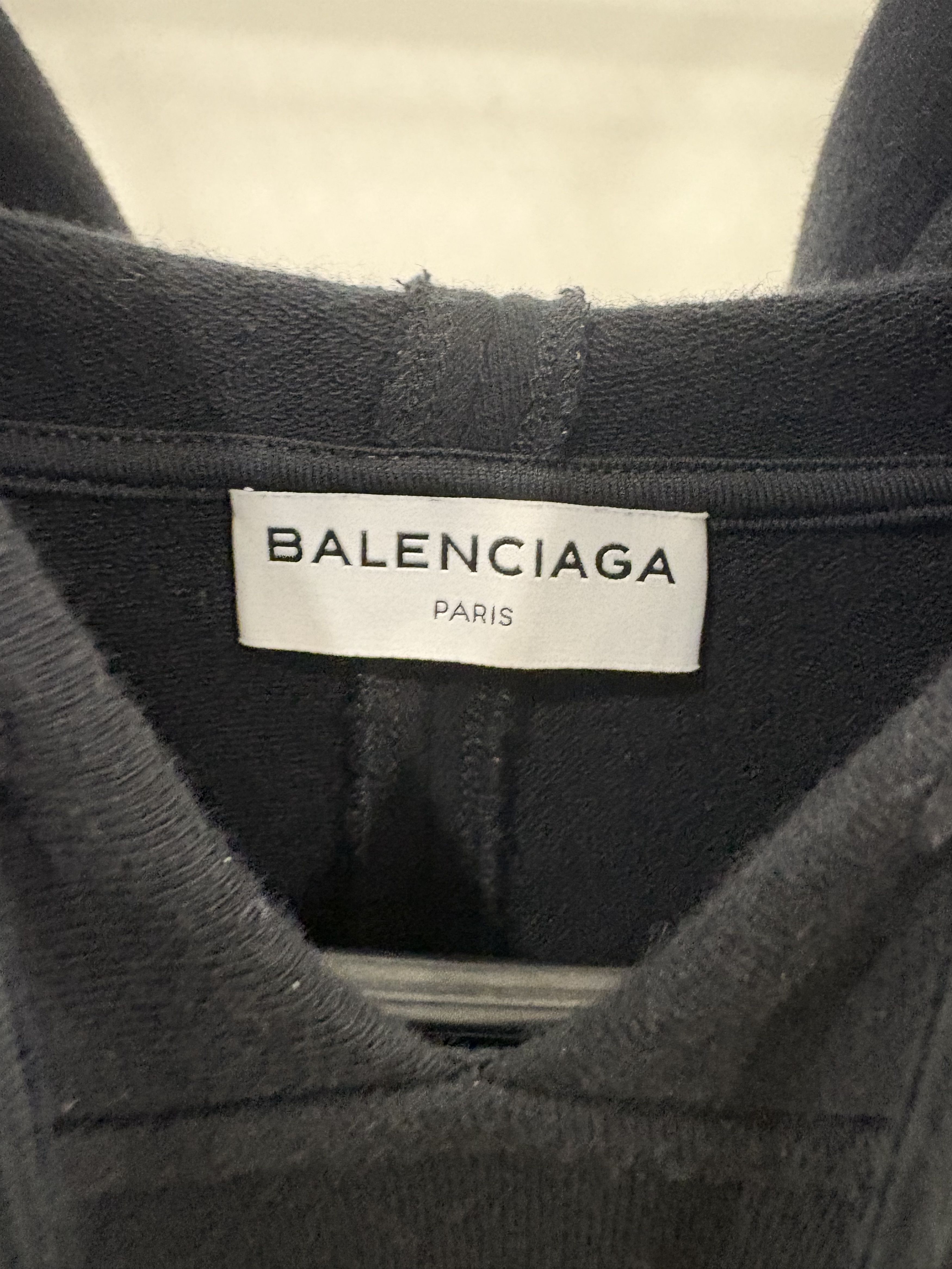 Balenciaga Balenciaga Logo Black Hoodie Size US S / EU 44-46 / 1 - 4 Thumbnail