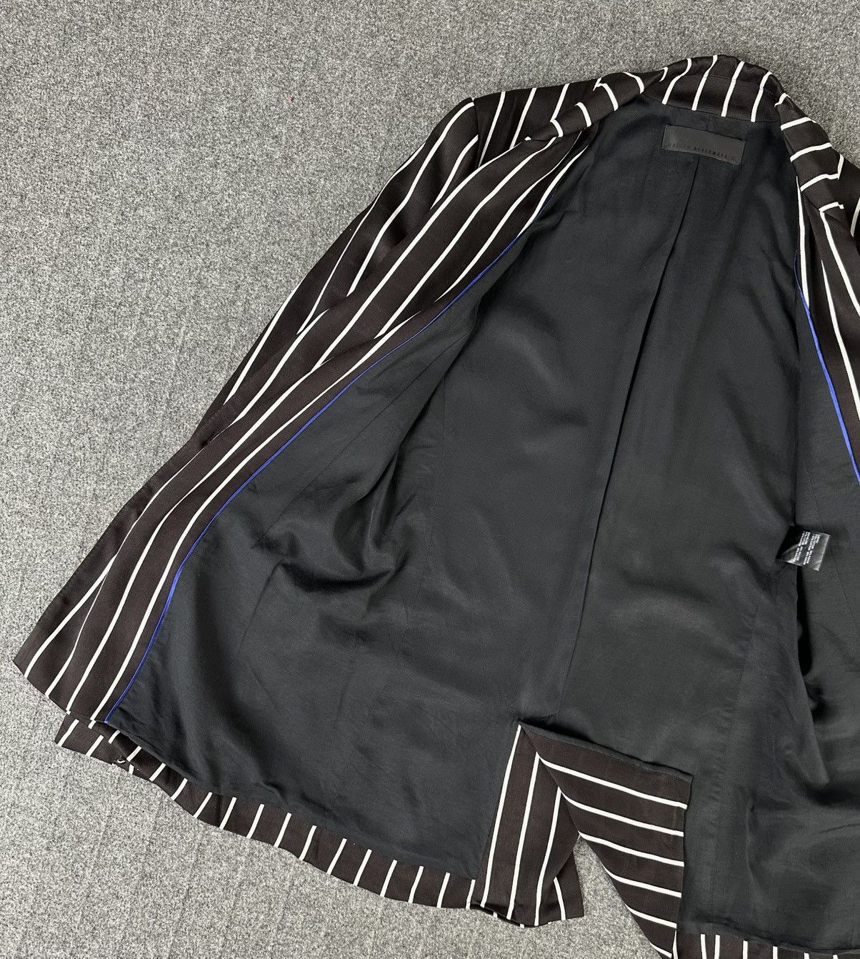 Haider Ackermann Haider Ackermann - SS18 Striped Hand Stitch Blazer Oversized Size XS / US 0-2 / IT 36-38 - 8 Thumbnail