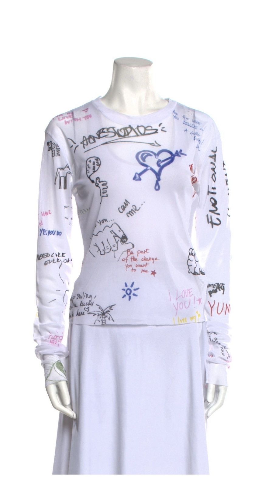 Acne Studios Acne Studio Mesh Long Sleeve Size S / US 4 / IT 40 - 1 Thumbnail