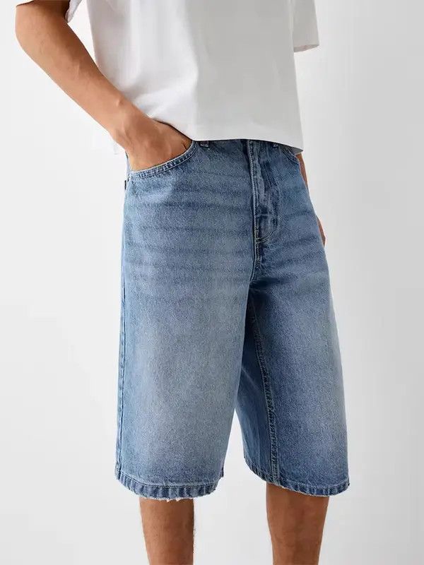 Japanese Brand Komura x Kubo Distressed Washed Y2k Shorts Jorts Denim Size US 38 / EU 54 - 8 Thumbnail