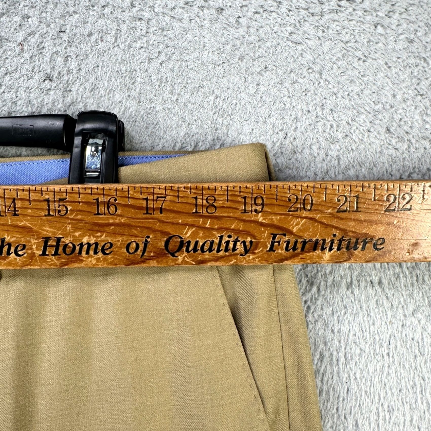Vintage Peter Manning Wool Dress Pants Mens 38x28 Flat Front Straight Brown 100% Wool Casual Trousers Comfort Pockets Vintage? No Size US 38 / EU 54 - 6 Thumbnail