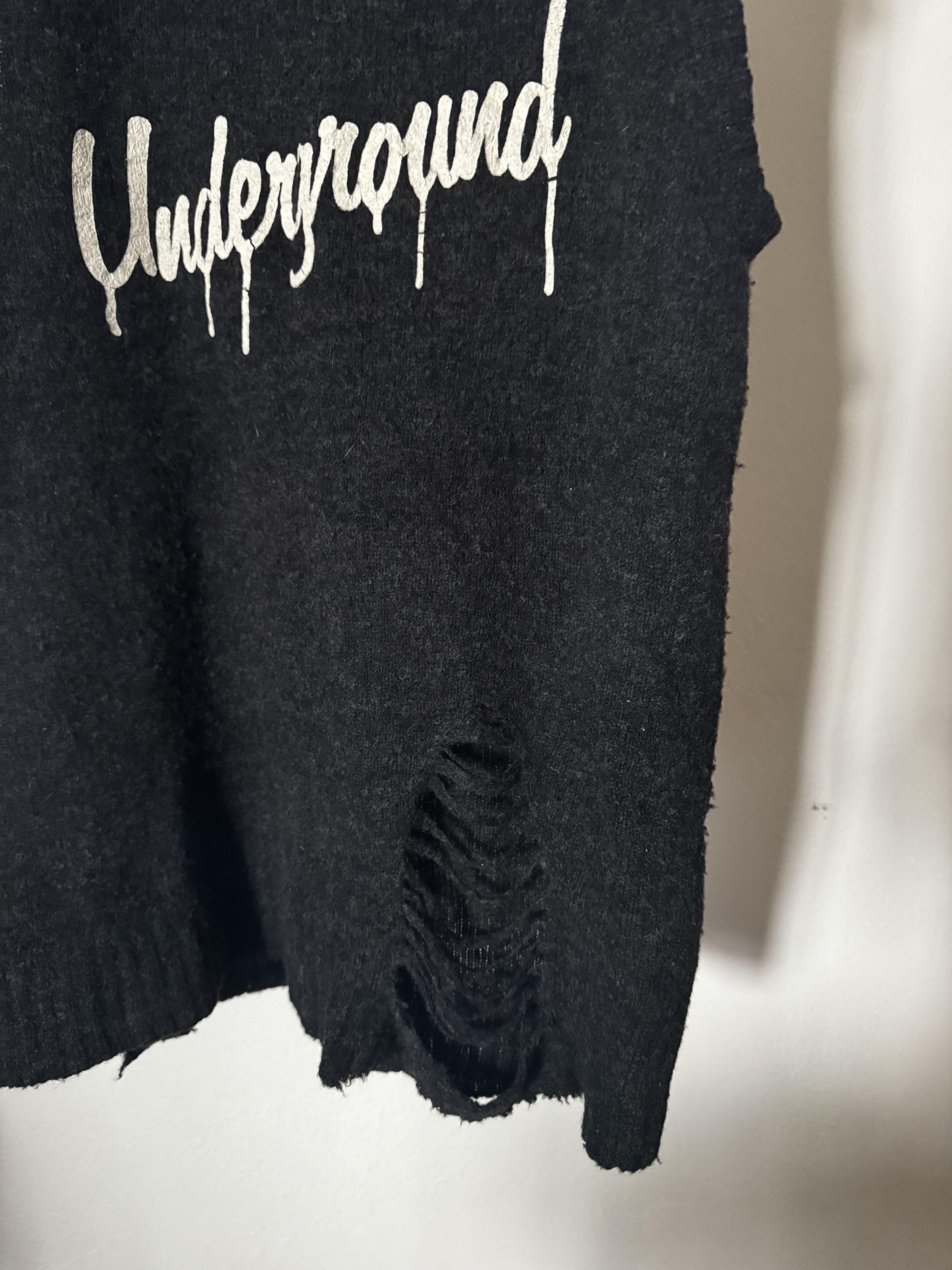 Hysteric Heavy Distressed Wool Sleeveless Underground, view 4