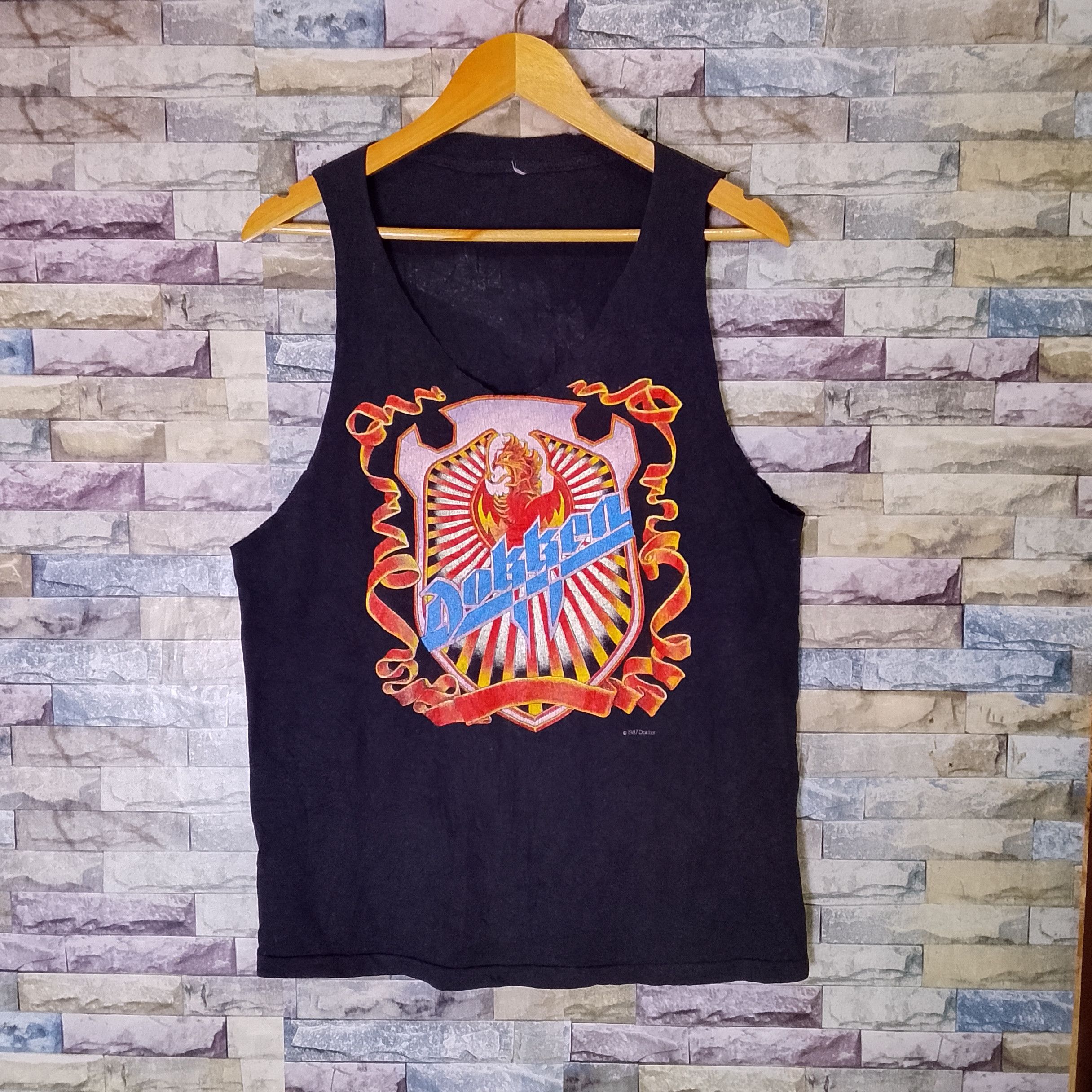 Band Tees Vintage 80s Dokken Back For The Attack World Tour Trash Tee Size US M / EU 48-50 / 2 - 1 Thumbnail