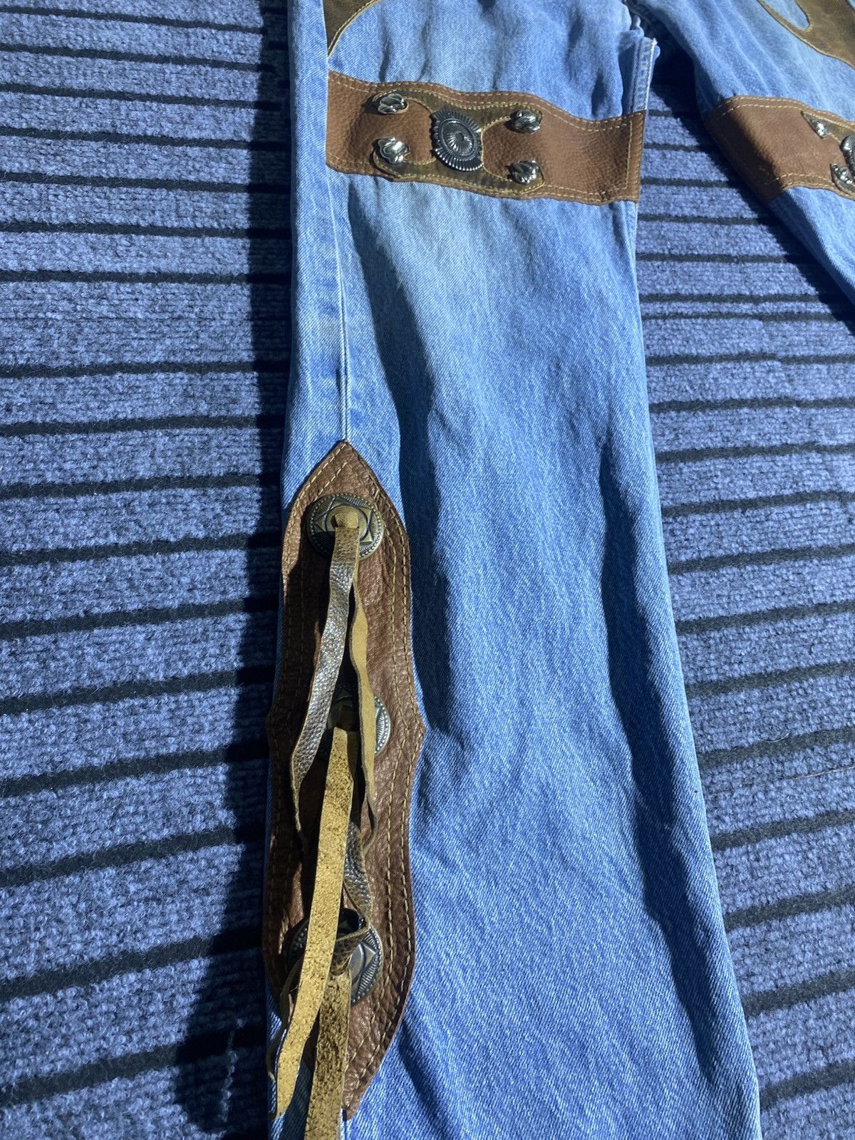 Levi's Vintage Clothing Rare Vintage western reworked levi’s 501 Size US 35 - 4 Thumbnail