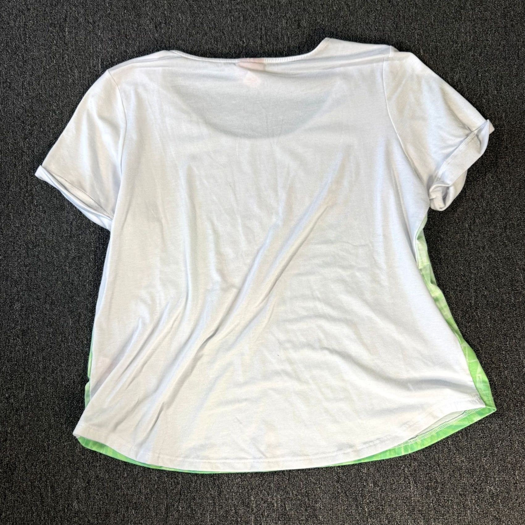 Vintage VINTAGE Heart of Palm White Green Tee Large Tropical Floral Beach Mcbling Graphic Toucan Y2k Women Size L / US 10 / IT 46 - 2 Thumbnail