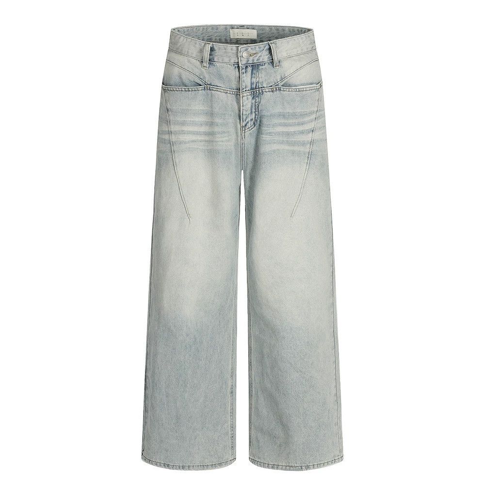 Jean Men's vintage street washed distressed jeans Size US 32 / EU 48 - 1 Thumbnail