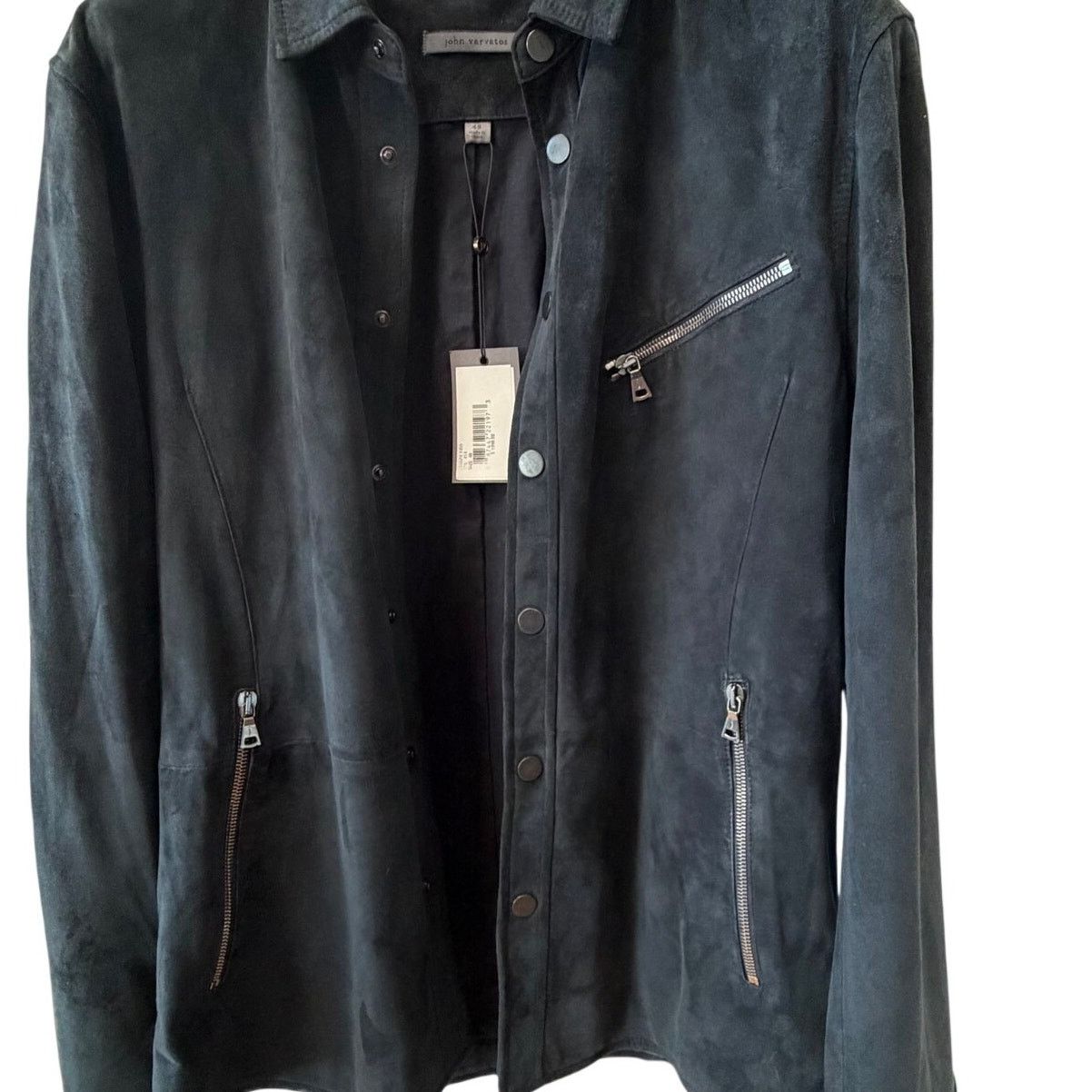 JOHN VARVATOS COLLECTION: Men's Suede Shirt Jacket - 48