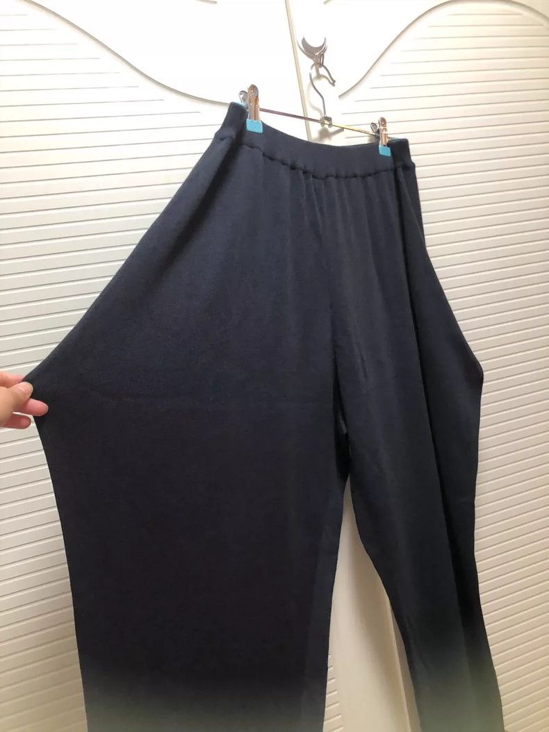 Issey Miyake Issey Miyake Black knitted irregular pants Size 25" / US 0 / IT 36 - 3 Thumbnail