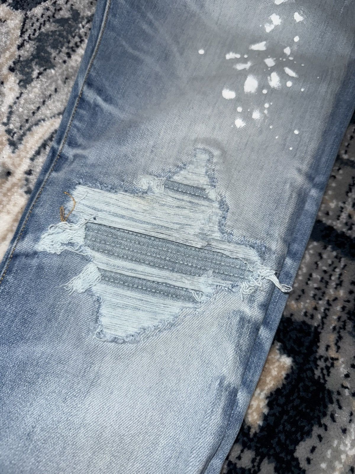 Amiri Mx1 paint splatter patch jeans Size US 32 / EU 48 - 3 Thumbnail