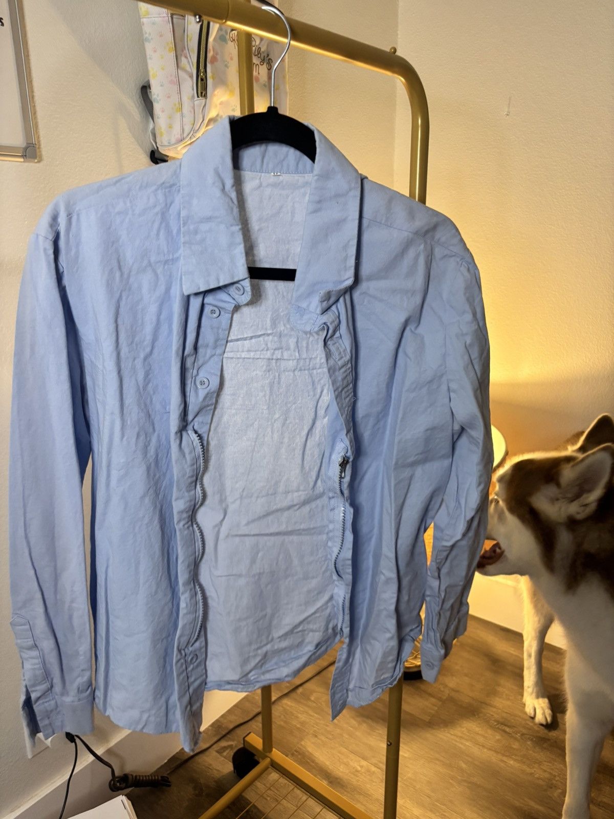 Other Light Blue Button up Shirt Size US M / EU 48-50 / 2 - 1 Thumbnail