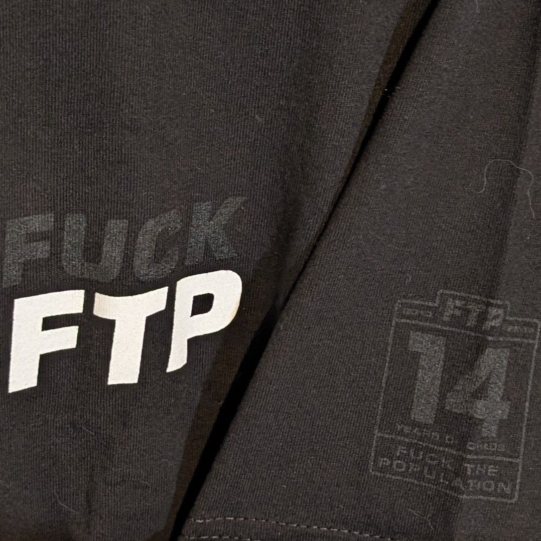 Fuck The Population FTP Black 14th Anniversary Logo Tee Size US L / EU 52-54 / 3 - 3 Thumbnail
