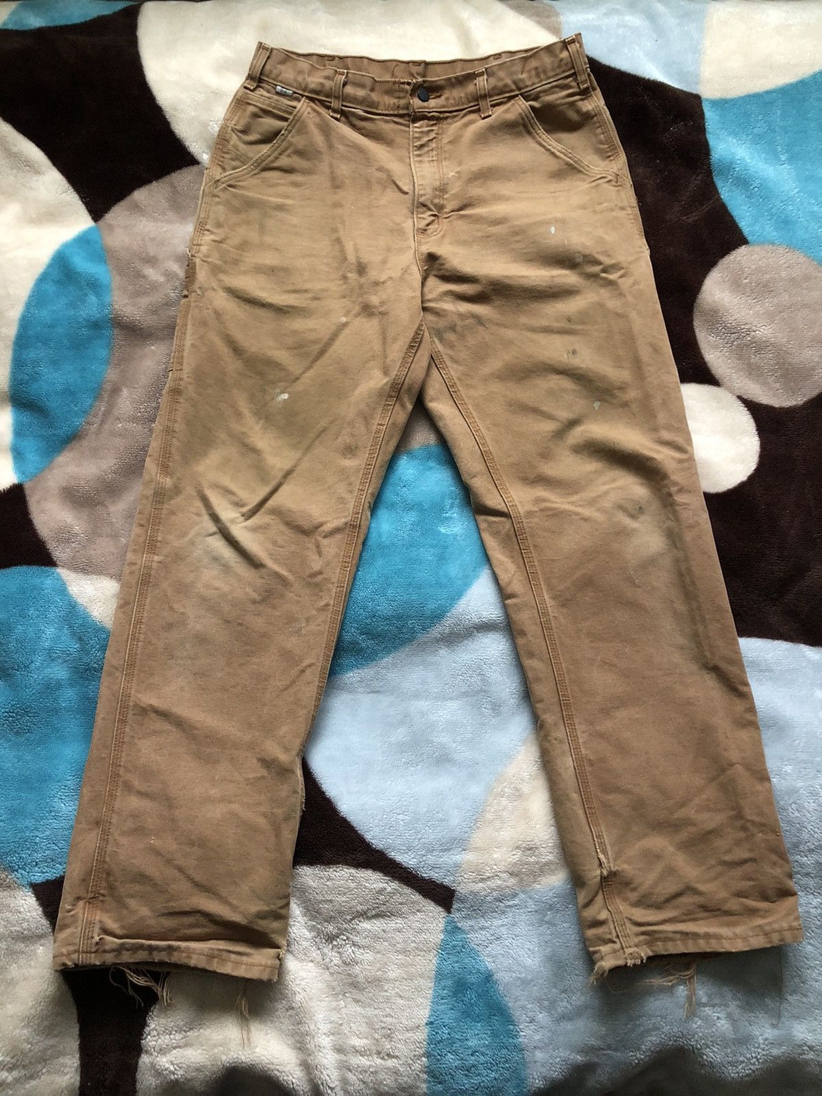 Carhartt × Vintage Vintage Carhartt Carpenter Jeans Faded Distressed Baggy Size US 34 / EU 50 - 1 Thumbnail