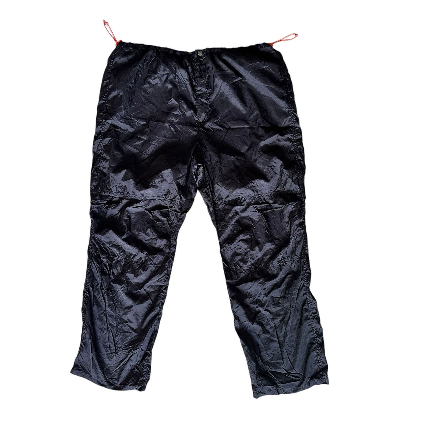 DKNY DKNY Active Y2K Gorpcore Nylon Adjustable Black Pants Sz XXL Size US 41 - 1 Thumbnail