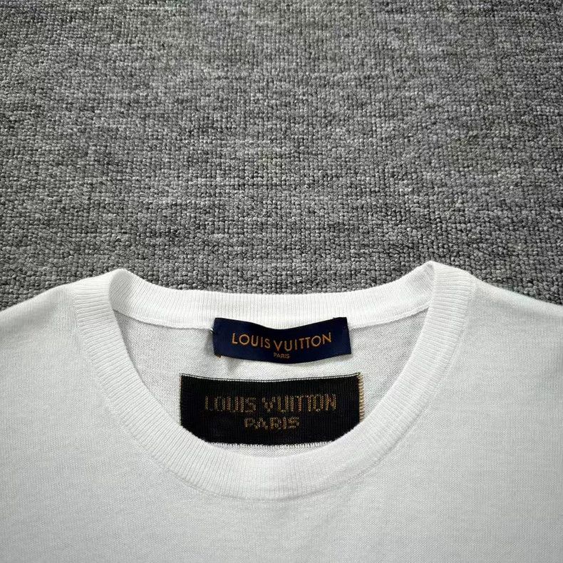 Louis Vuitton Louis Vuitton White and green slogan knit short sleeves Size US S / EU 44-46 / 1 - 3 Thumbnail