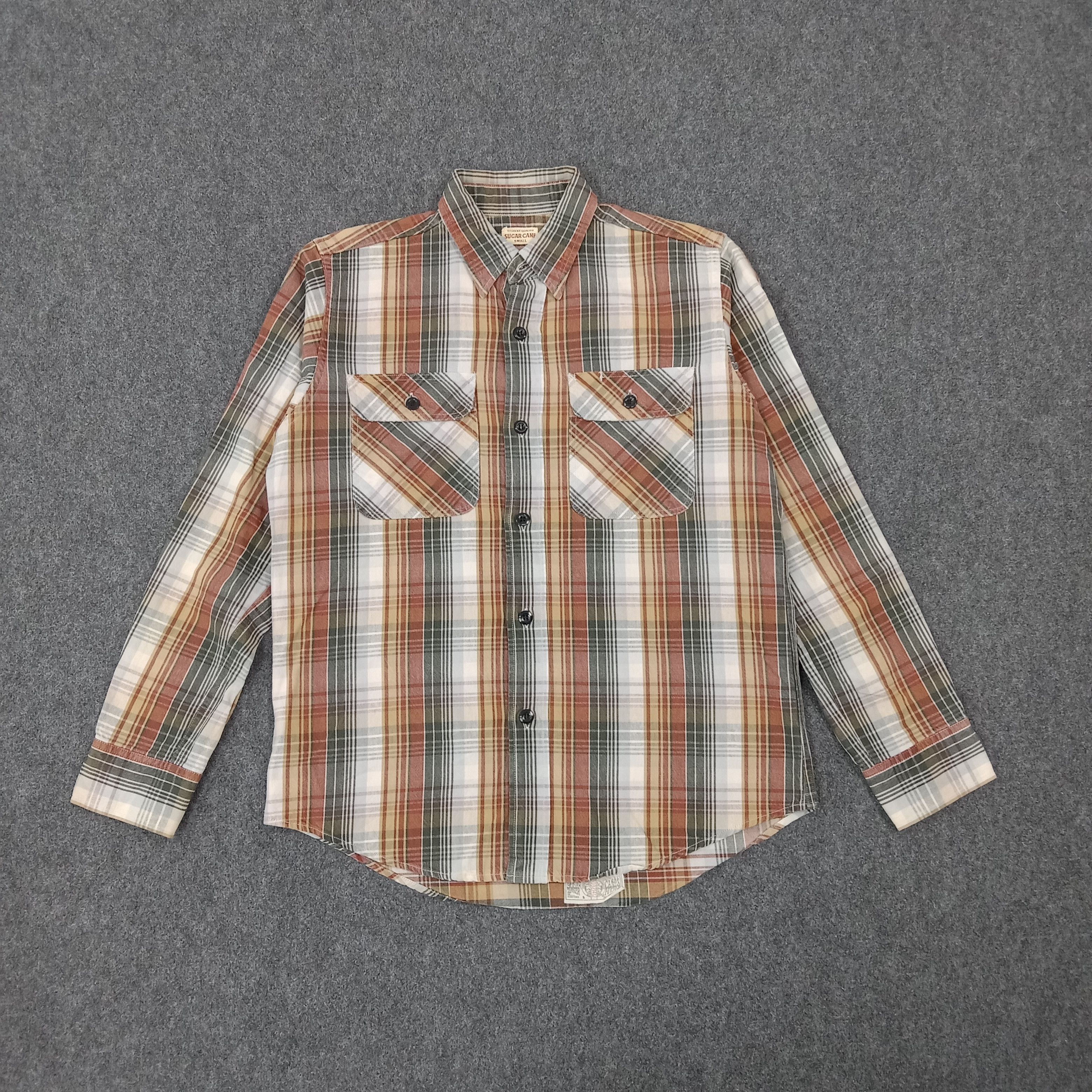 Sugar Cane Sugar Cane Japanese Flannel Shirt Button Up C267N18 Size US M / EU 48-50 / 2 - 1 Thumbnail