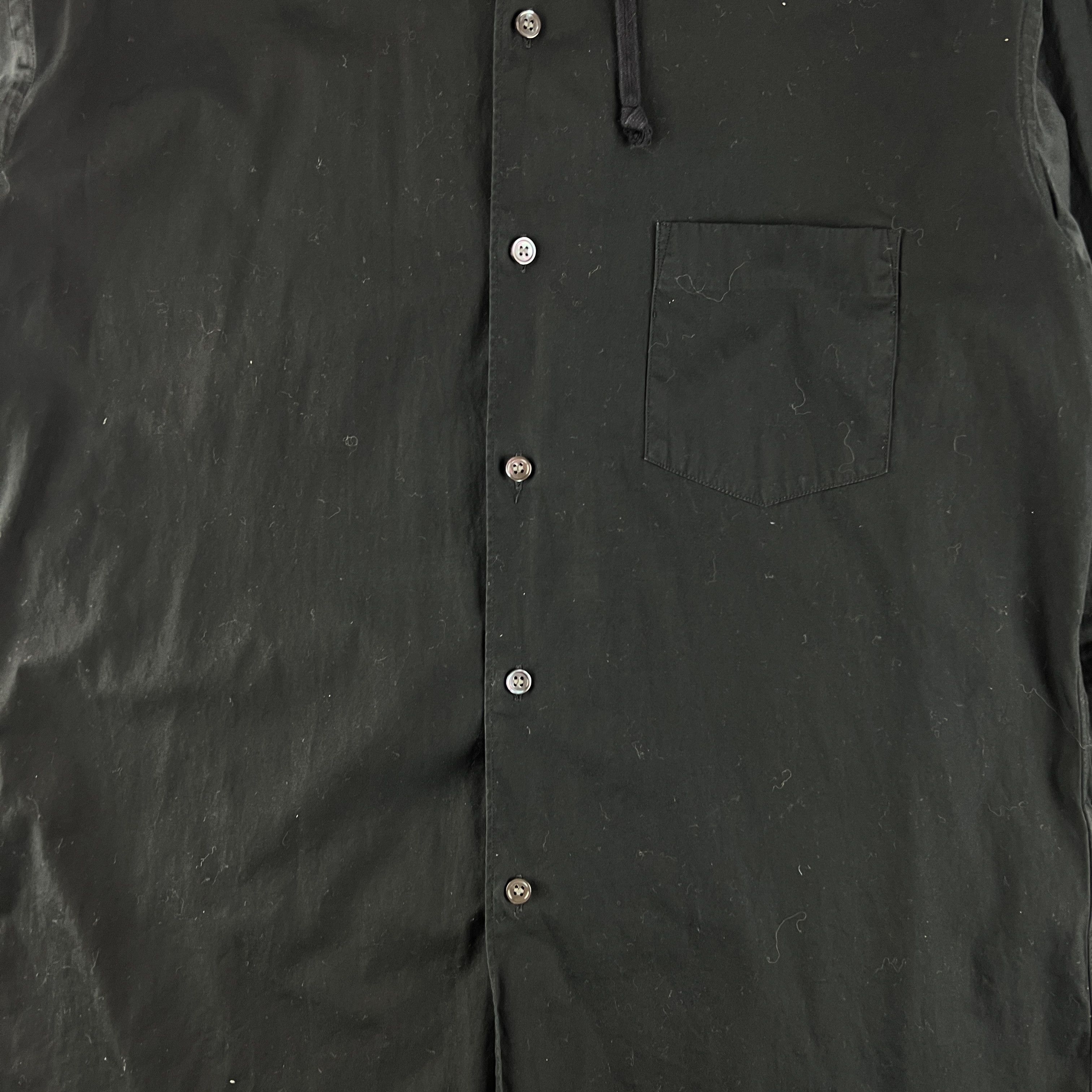 Comme des Garcons SHIRT Comme Des Garcons Shirt Black Hooded Shirt Size US M / EU 48-50 / 2 - 3 Thumbnail