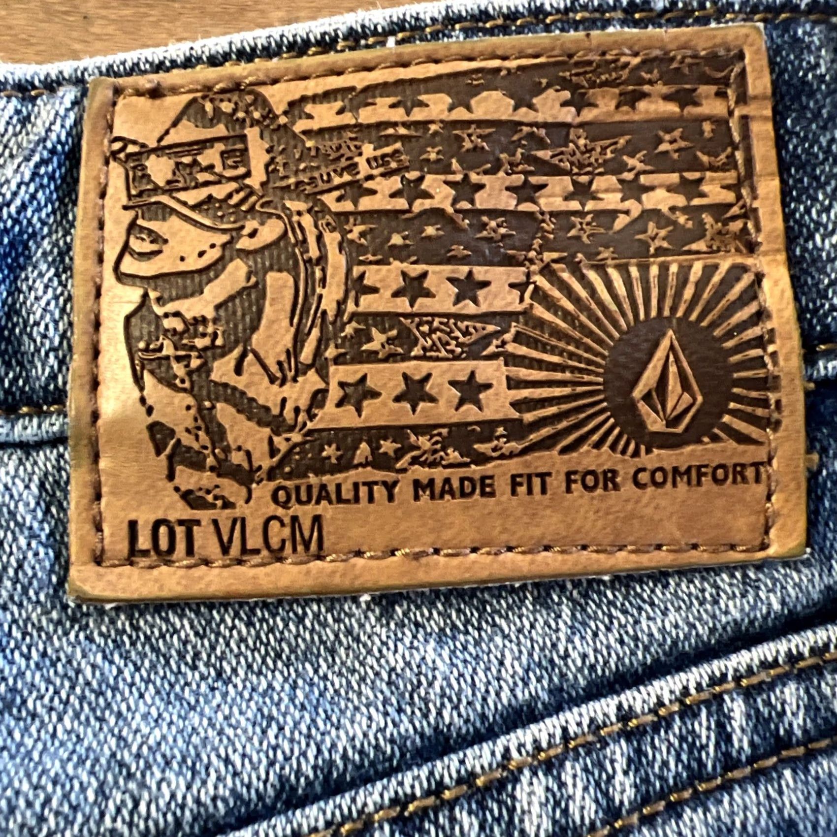 Volcom Volcom Jeans Men’s 28 Blue Denim Vorta Slim Fit Straight Leg Casual Jeans Mens Size US 28 / EU 44 - 7 Thumbnail