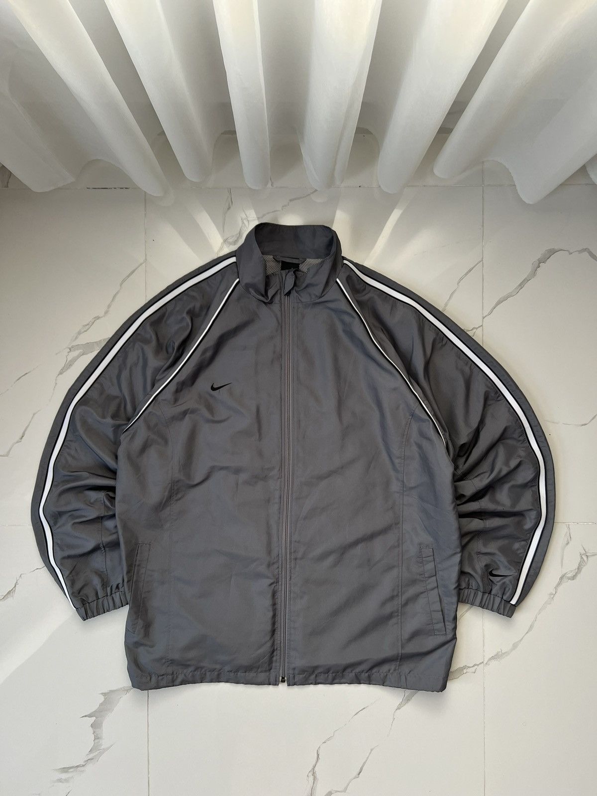 Nike 00’s NIKE RETRO MULTI SWOOSH LOGO Y2K BOXY LOOSE FIT JACKET Size US XL / EU 56 / 4 - 1 Thumbnail