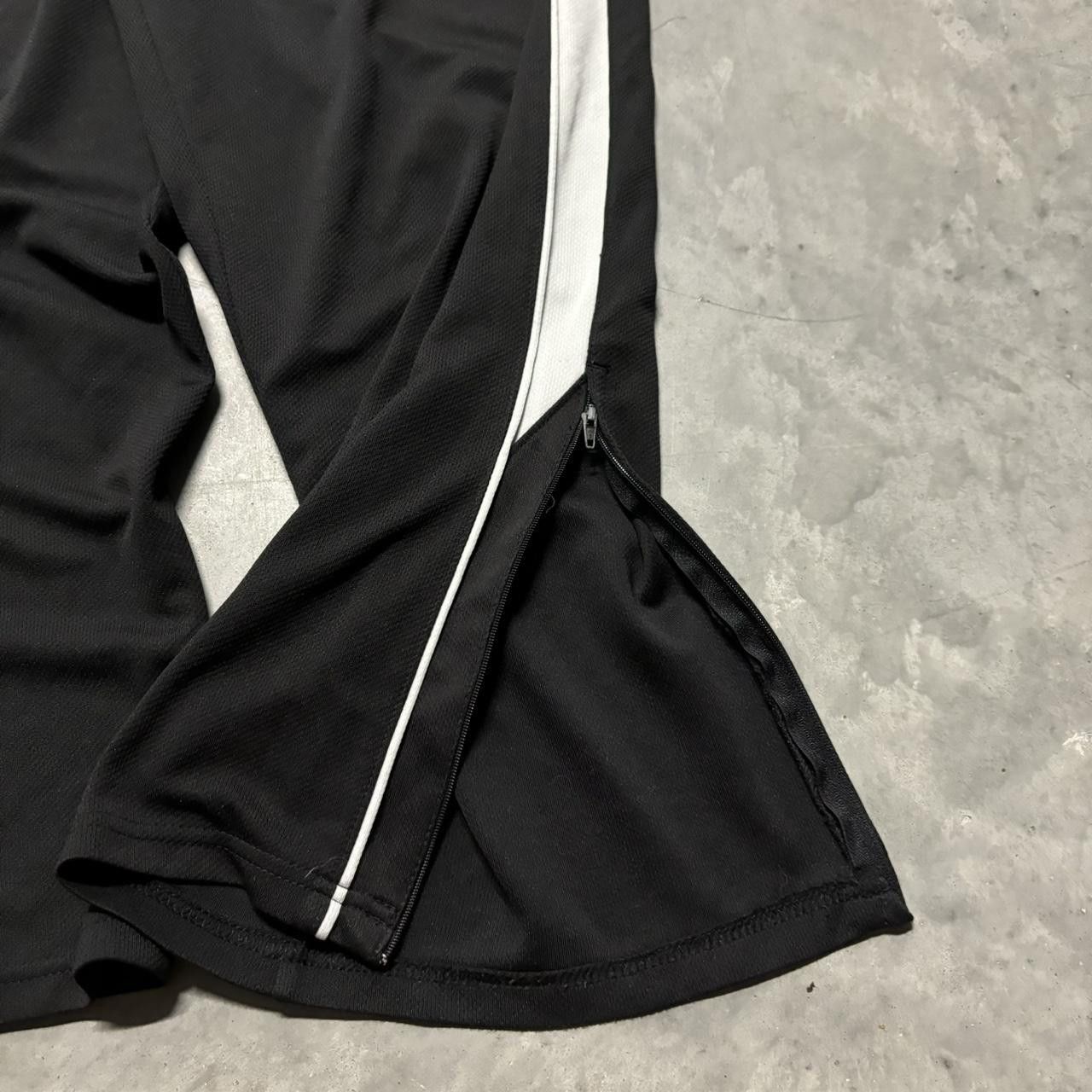 Russell Athletic × Vintage Crazy Vintage Y2K/2000s Baggy Black Striped Russell Drill Essential Track Pants! Size US 36 / EU 52 - 5 Thumbnail