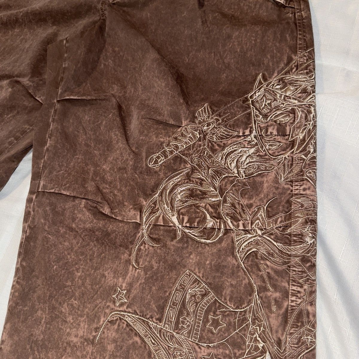Acne Studios Acne Studios DC Comics Embroidered Trousers Old Pink / Rust Size US 33 - 4 Thumbnail