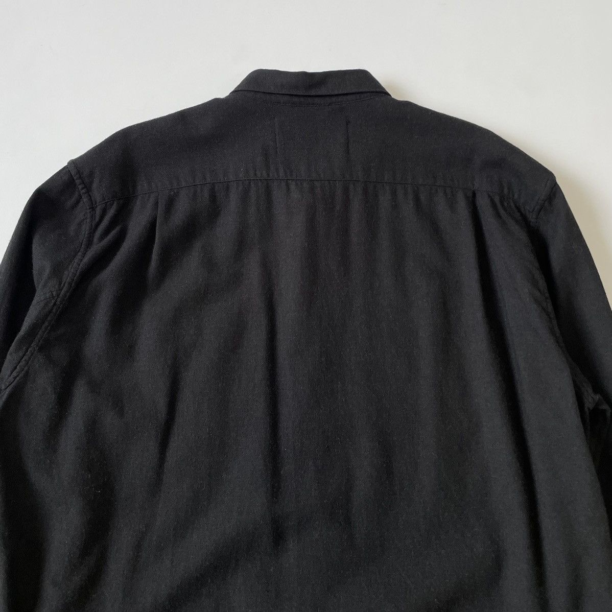 A/W 14 ‘Tobacco Fleck’ Black Wool Shirt