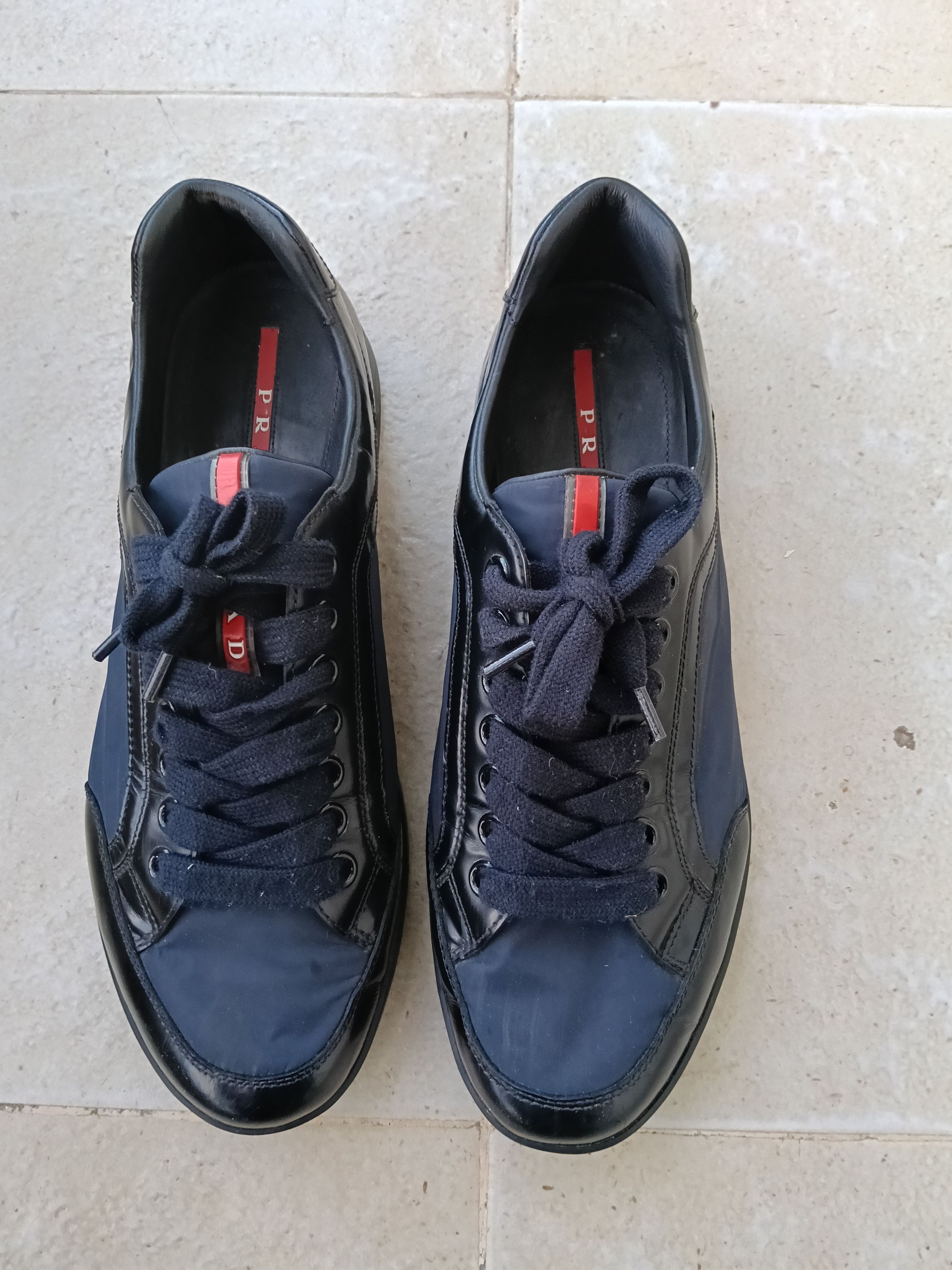 Prada Prada nylon and leather sneakers Size US 10 / EU 43 - 9 Thumbnail