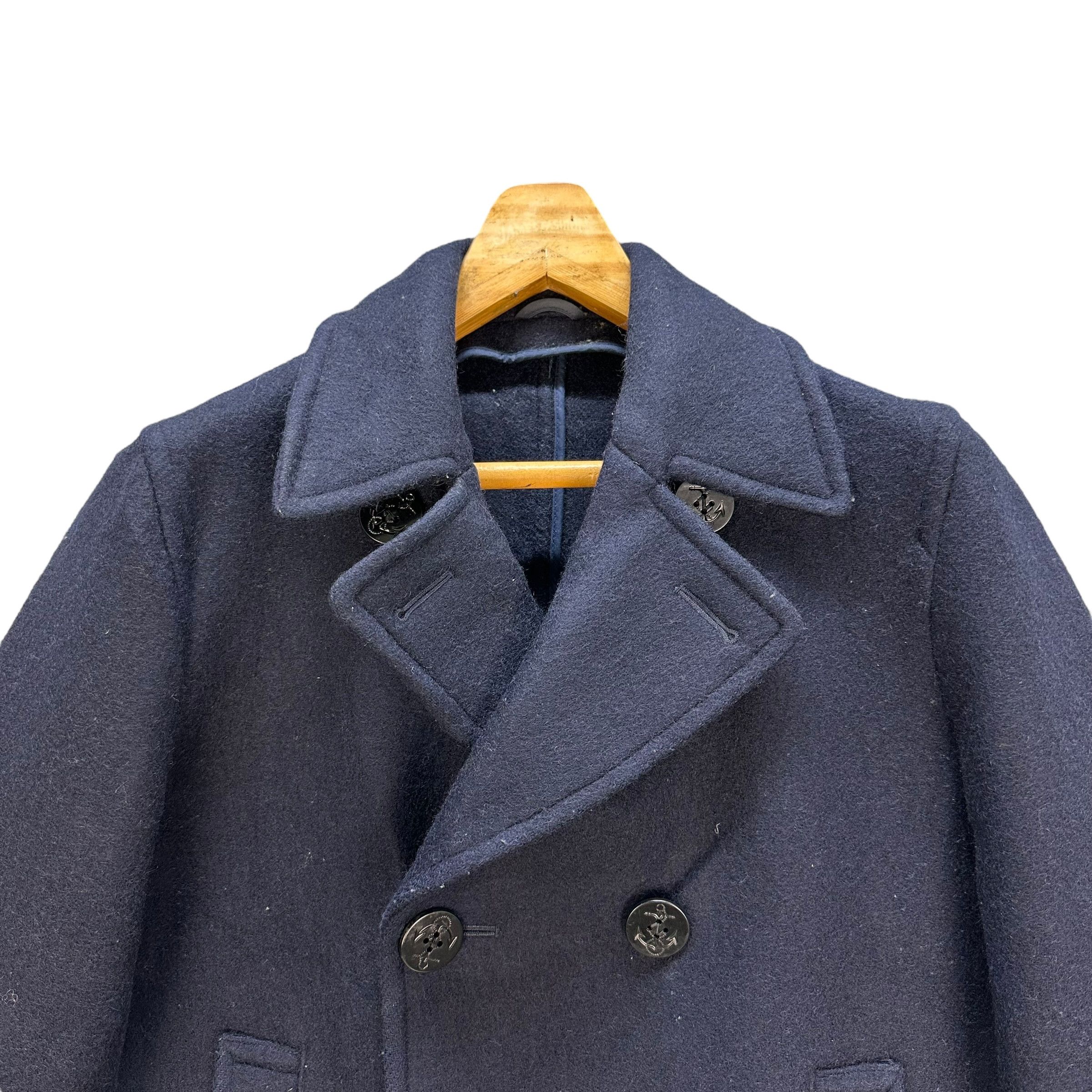 Hudson HUDSON'S MEN'S Double Breasted Wool Coat #A25-0559 Size US S / EU 44-46 / 1 - 2 Thumbnail