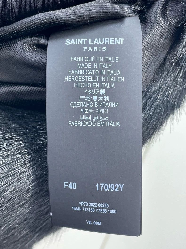 Saint Laurent Paris Saint Laurent Paris size 40 Black eco-friendly fur coat Size M / US 6-8 / IT 42-44 - 7 Thumbnail