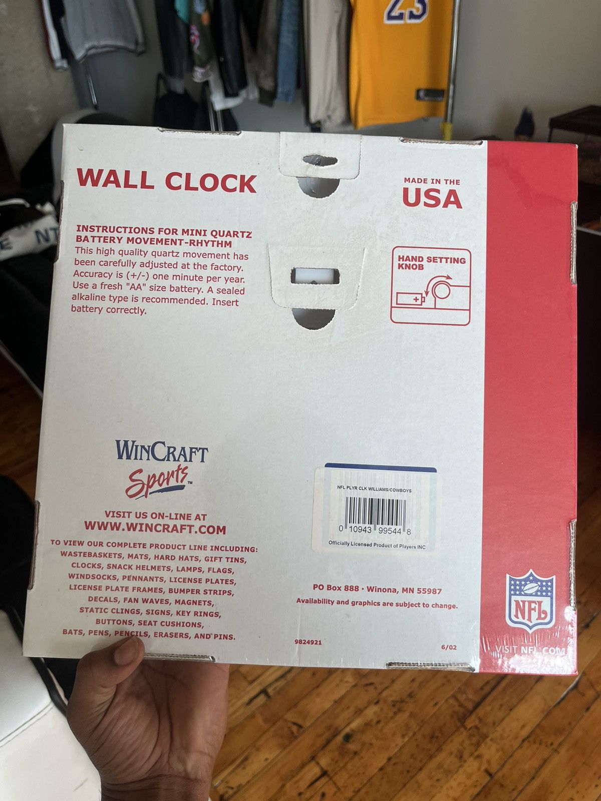 NFL Dallas Cowboys Roy Williams NFL Plastic Wall Clock Size ONE SIZE - 6 Thumbnail