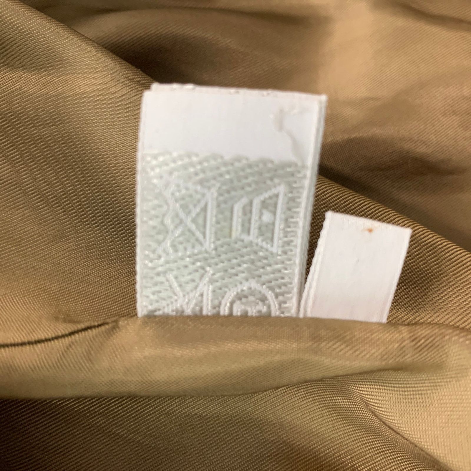 Prada PRADA Size XL Beige Solid Silk Blend Zip & Velcro Jacket Size US XL / EU 56 / 4 - 8 Thumbnail