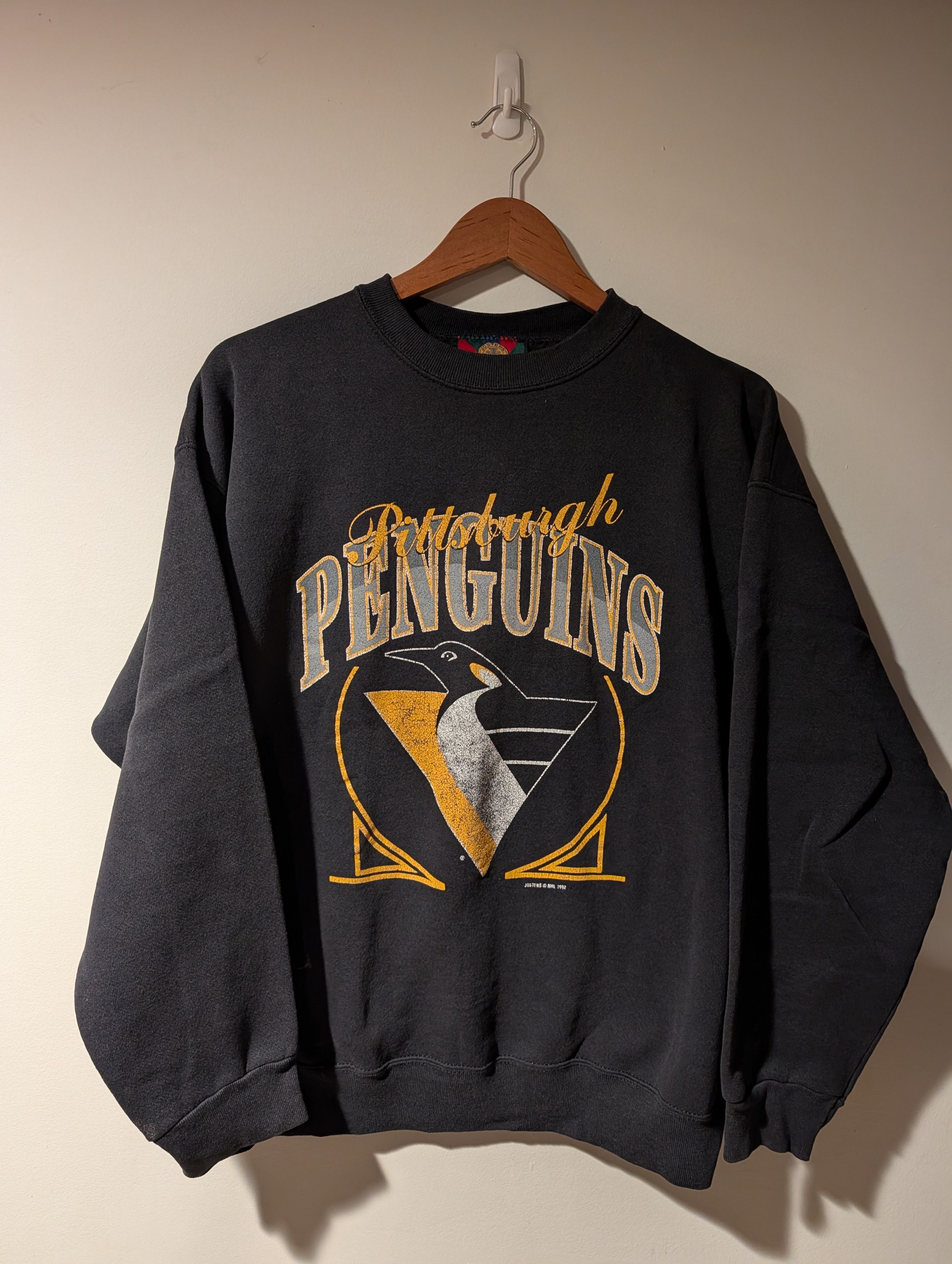NHL VTG 1992 Pittsburgh Penguins NHL Stanley Cup Sweatshirt USA Size US XL / EU 56 / 4 - 1 Thumbnail