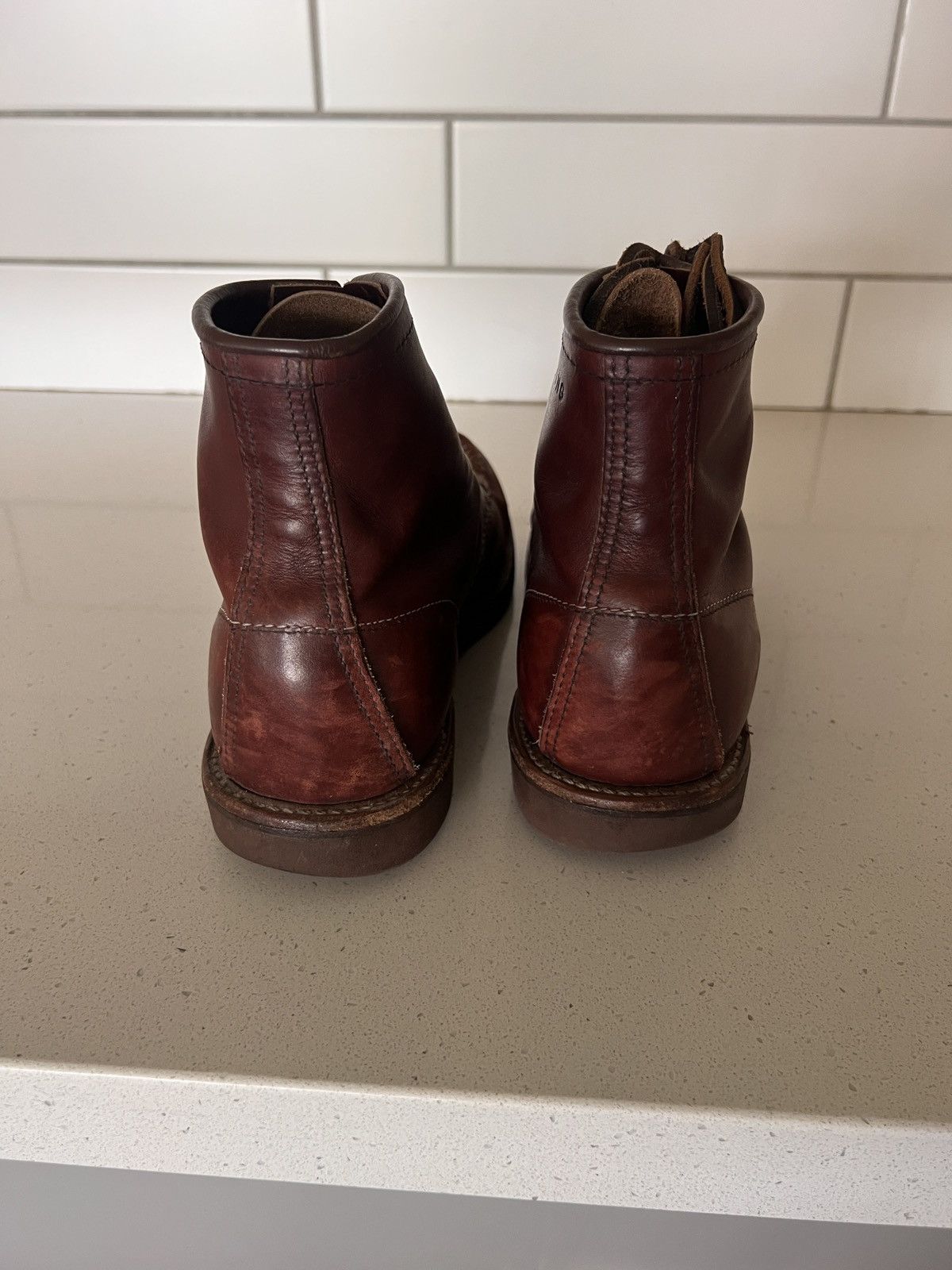Red Wing Red Wing Classic Moc Toe Boots – Oxblood Leather – Size 10D Size US 10 / EU 43 - 3 Thumbnail
