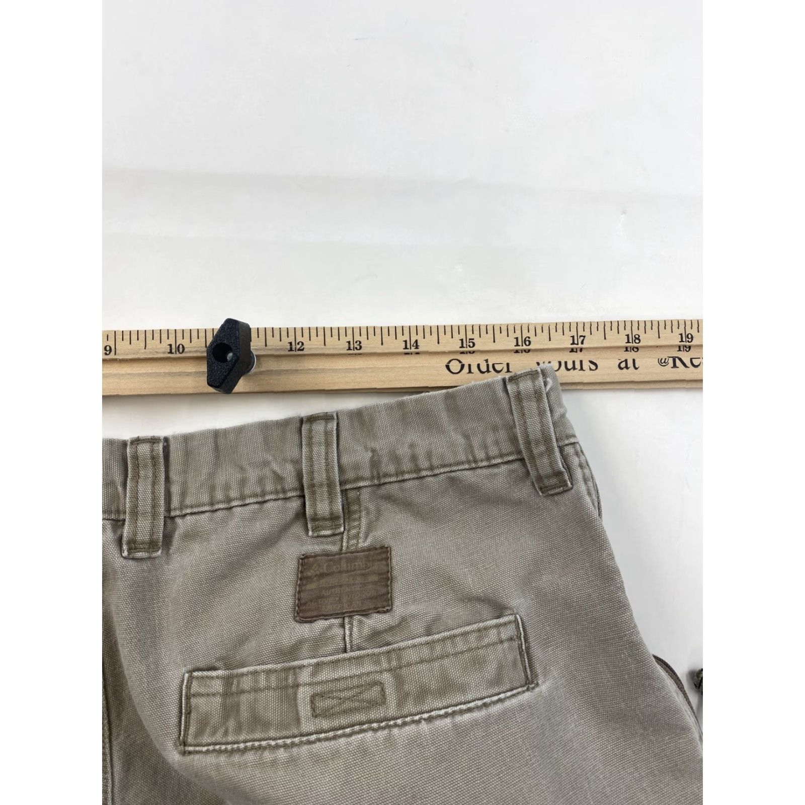Vintage Columbia Pants Mens 36 Khaki Canvas Workwear Chino Cotton Regular Wide-Leg Pockets 29 Inseam Mens Size US 32 / EU 48 - 5 Thumbnail