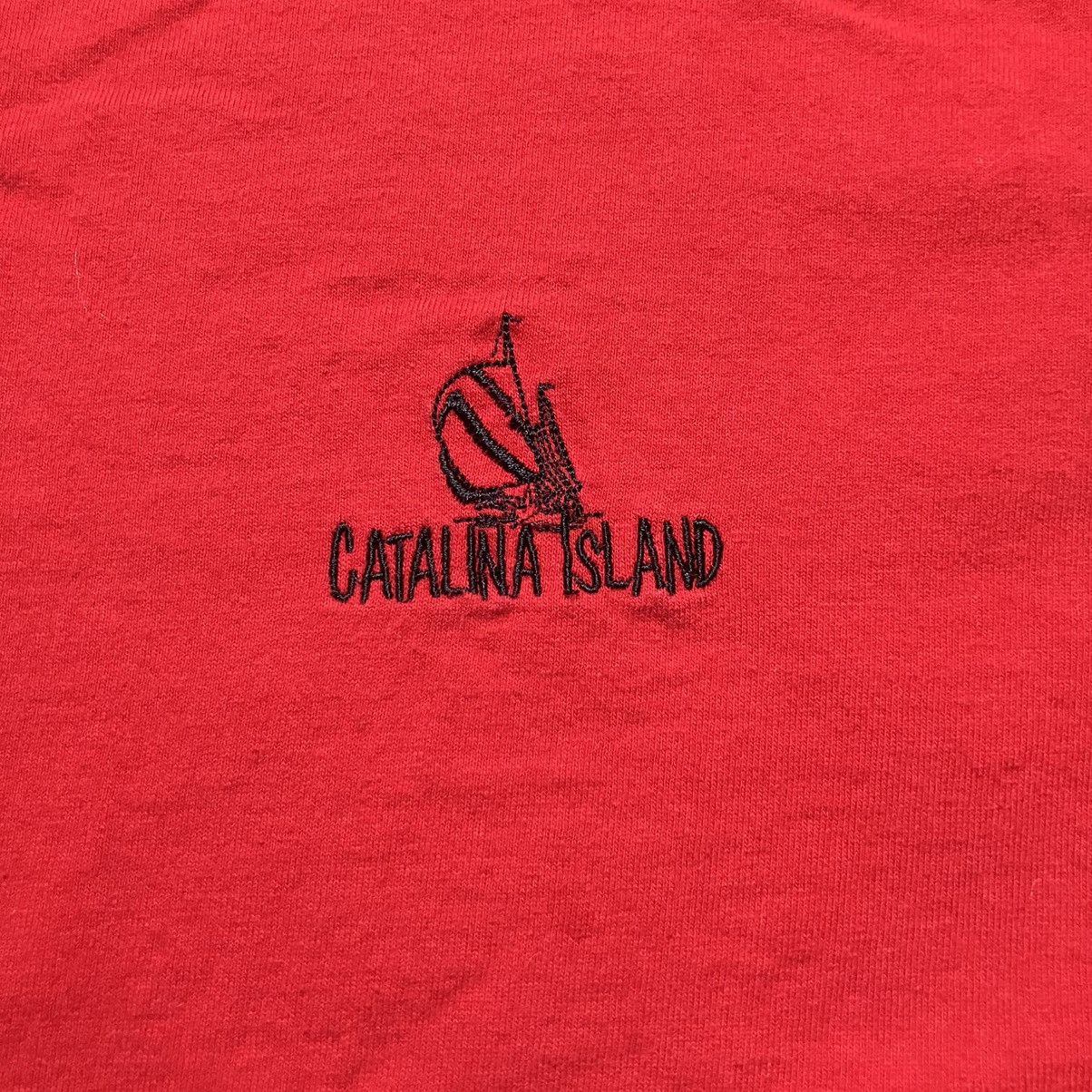 Gildan × Vintage Vintage Catalina Island Embroidered T Shirt Size US XL / EU 56 / 4 - 4 Thumbnail