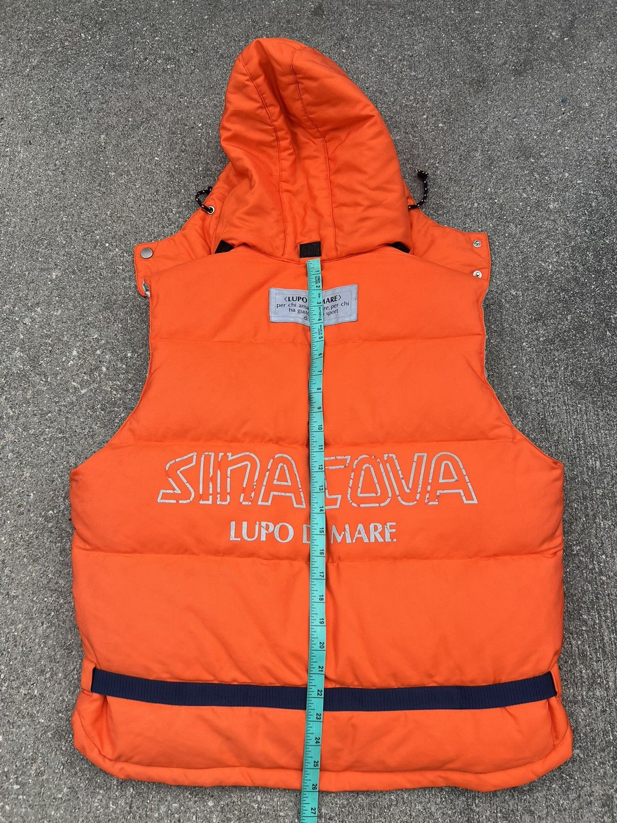 Vintage Vintage Lupo De Mare Sina Cova Orange Down Puffer Vest Size US M / EU 48-50 / 2 - 4 Thumbnail