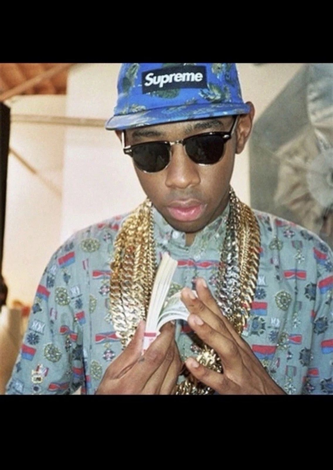 Supreme SS10 Supreme Medals S/S Button Up Shirt Size US M / EU 48-50 / 2 - 8 Thumbnail