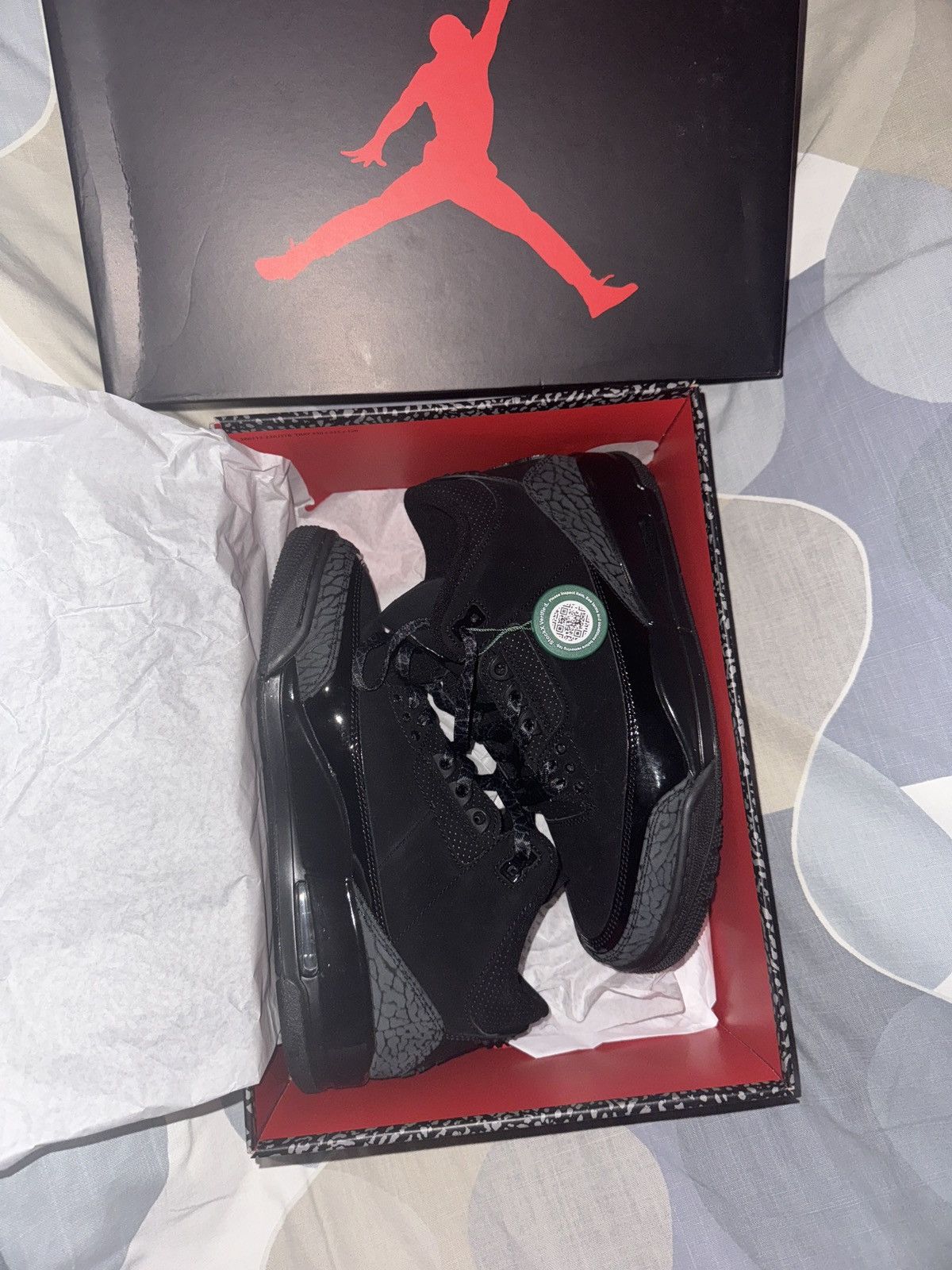 Jordan Brand Jordan 3 black cat Size US 8.5 / EU 41-42 - 1 Thumbnail