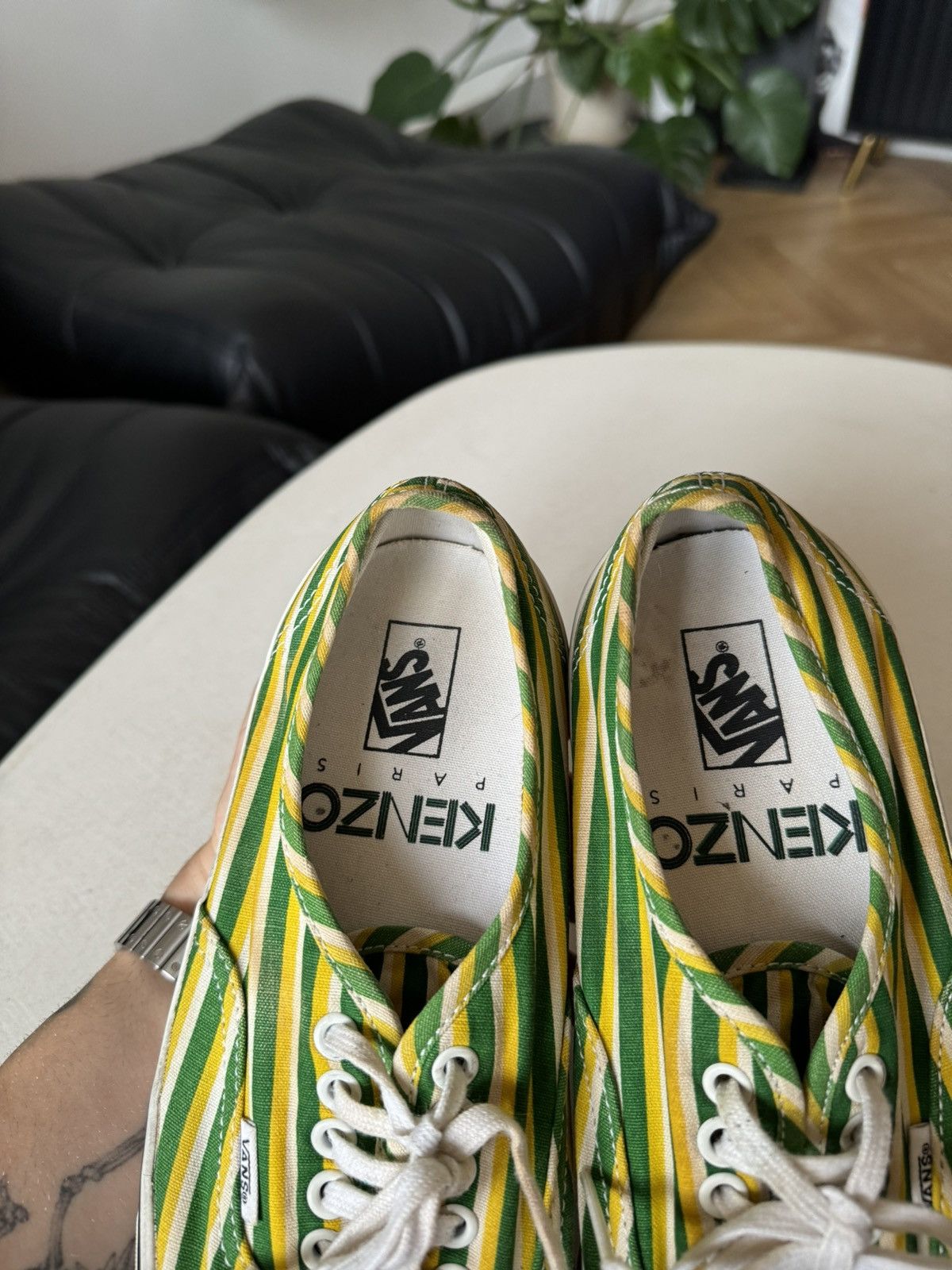 Vans Kenzo x Vans Authentic Rare Print Vintage Y2K Collab Skate Size US 8.5 / EU 41-42 - 4 Thumbnail