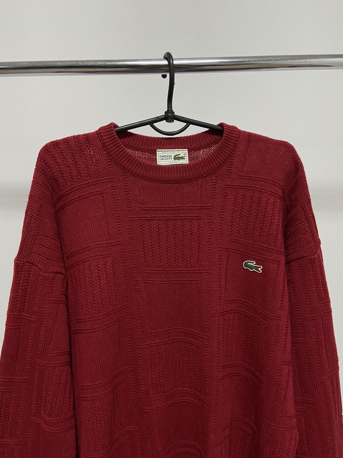 Lacoste × Vintage Lacoste Chemise Vintage Sweater Knitted Small Logo France Size US L / EU 52-54 / 3 - 2 Thumbnail
