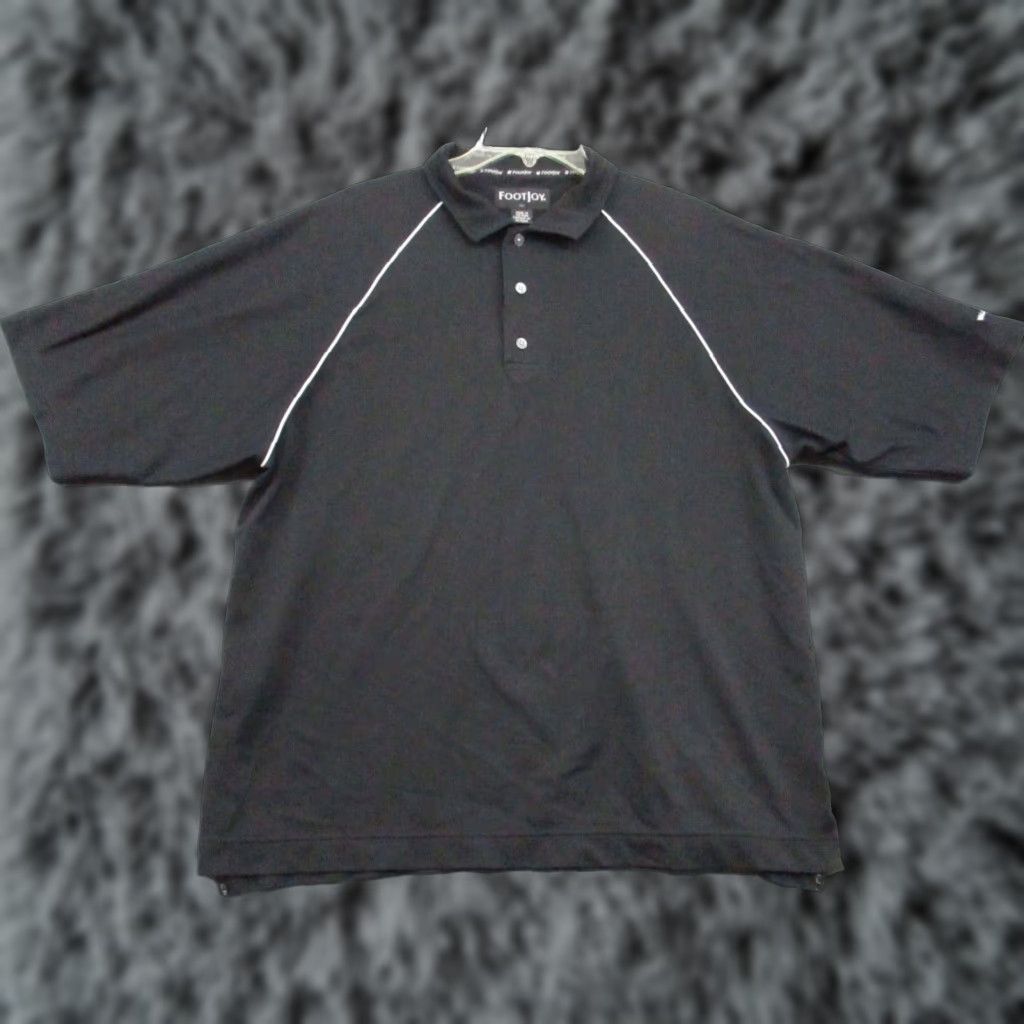 Footjoy Footjoy FJ Polo Shirt Large Men Short Sleeve Golf Black White Stripe Shirt Size US L / EU 52-54 / 3 - 1 Thumbnail