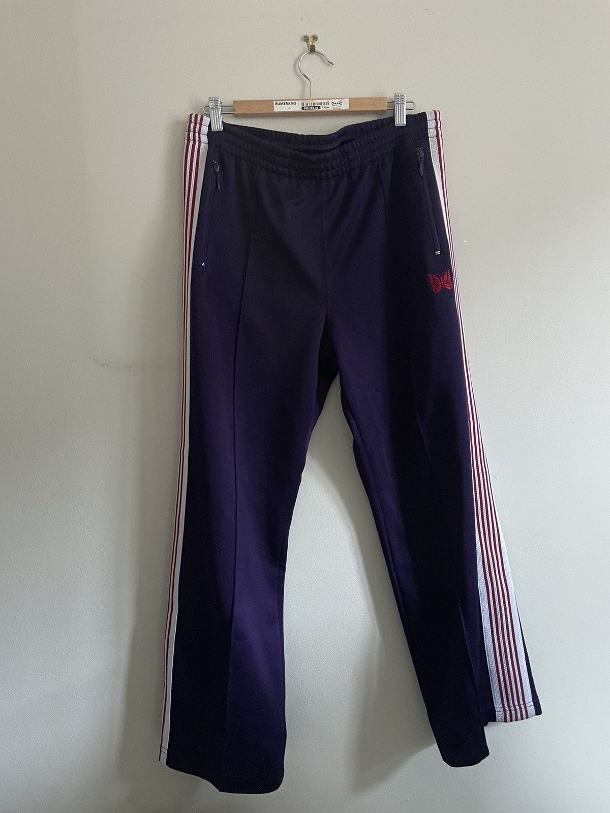 Needles Needles trackpants purple/white/red Size US 32 / EU 48 - 1 Thumbnail
