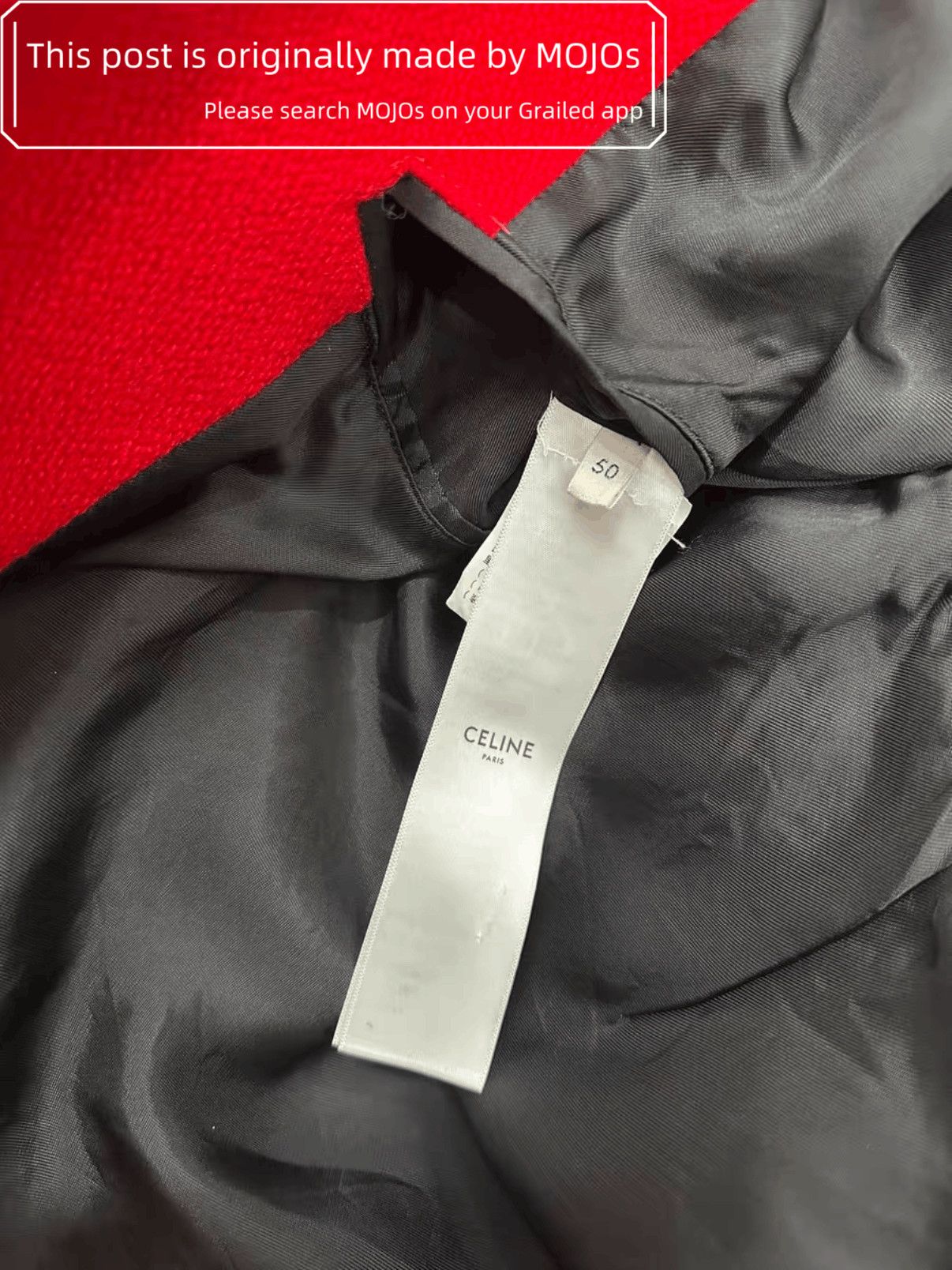 Celine Sz 50 Celine C Logo Leather Sleeves Baseball Jacket Size US M / EU 48-50 / 2 - 5 Thumbnail