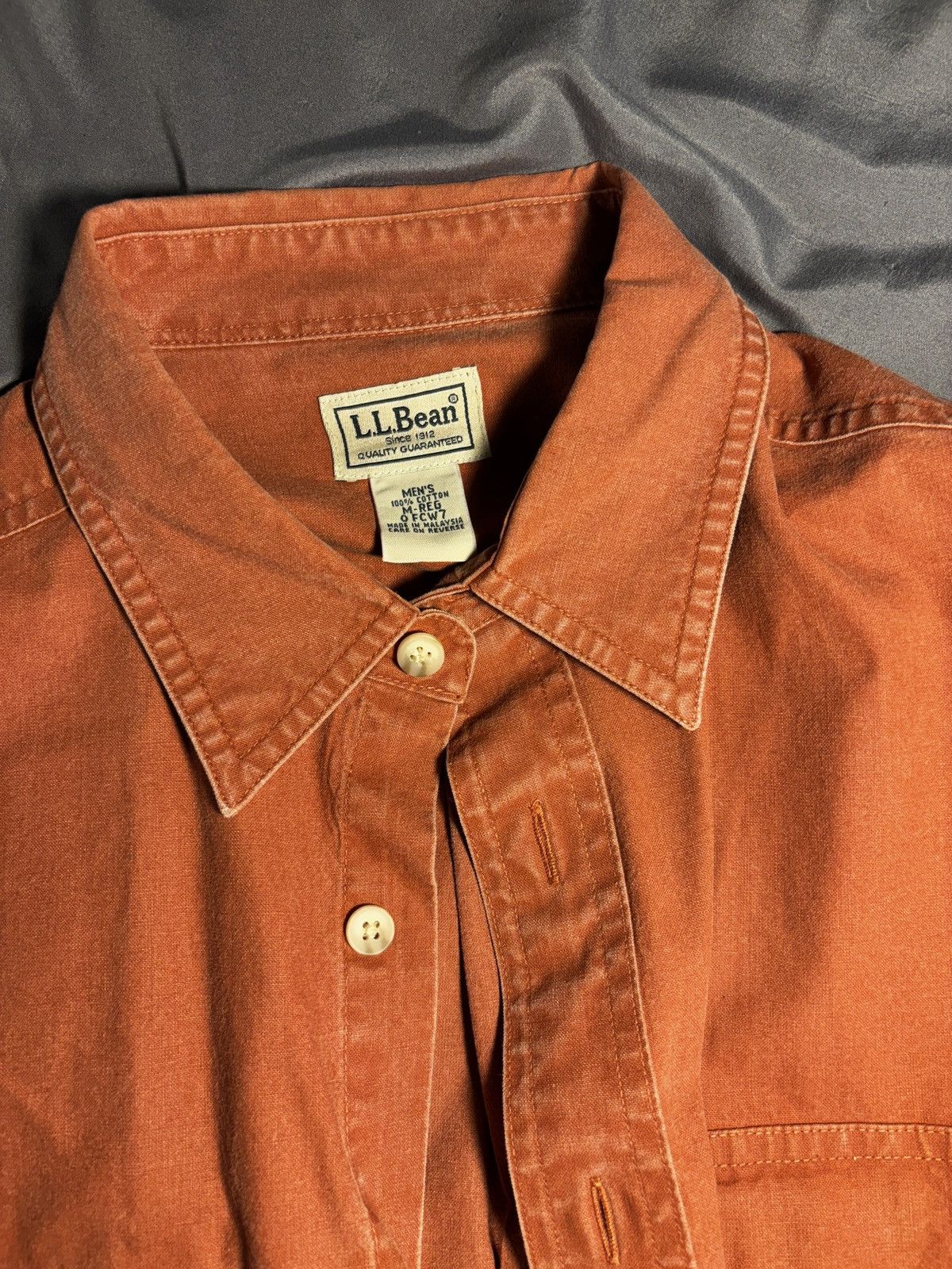 L.L. Bean × Vintage Vintage L.L. Bean button-up collared long sleeve Size US L / EU 52-54 / 3 - 3 Thumbnail