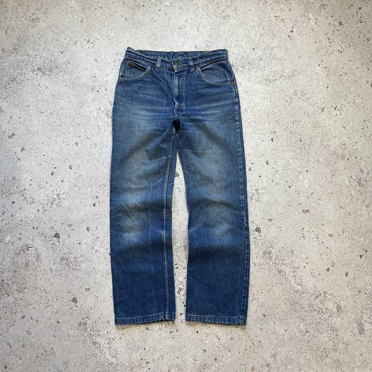 Levi's × Vintage Vintage Orange Tab Levi’s Flared Washed Denim Jeans 80s Y2K Size US 30 / EU 46 - 4 Thumbnail