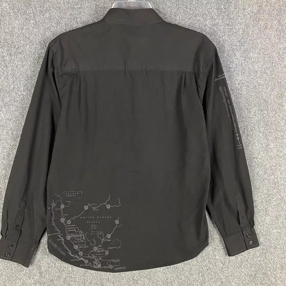 Other No Retreat Button Up Shirt Men's Large Long Sleeve Cotton L Size US L / EU 52-54 / 3 - 8 Thumbnail