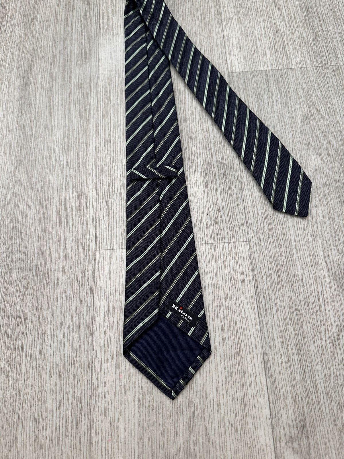 Kiton Kiton Napoli Blue Tie Size ONE SIZE - 4 Thumbnail