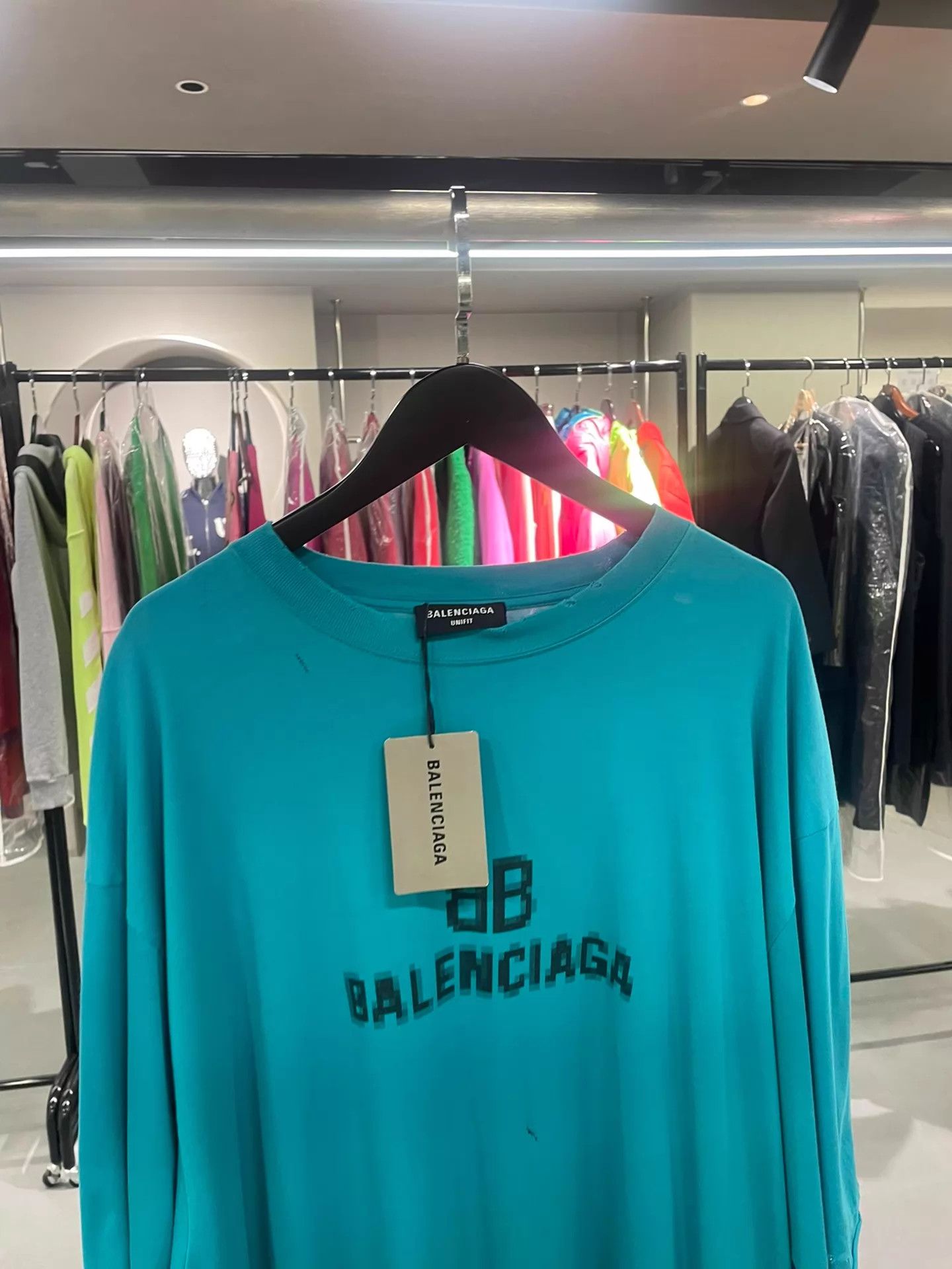 Balenciaga Balenciaga Blue BB Short Sleeve Tee S New Size US S / EU 44-46 / 1 - 3 Thumbnail