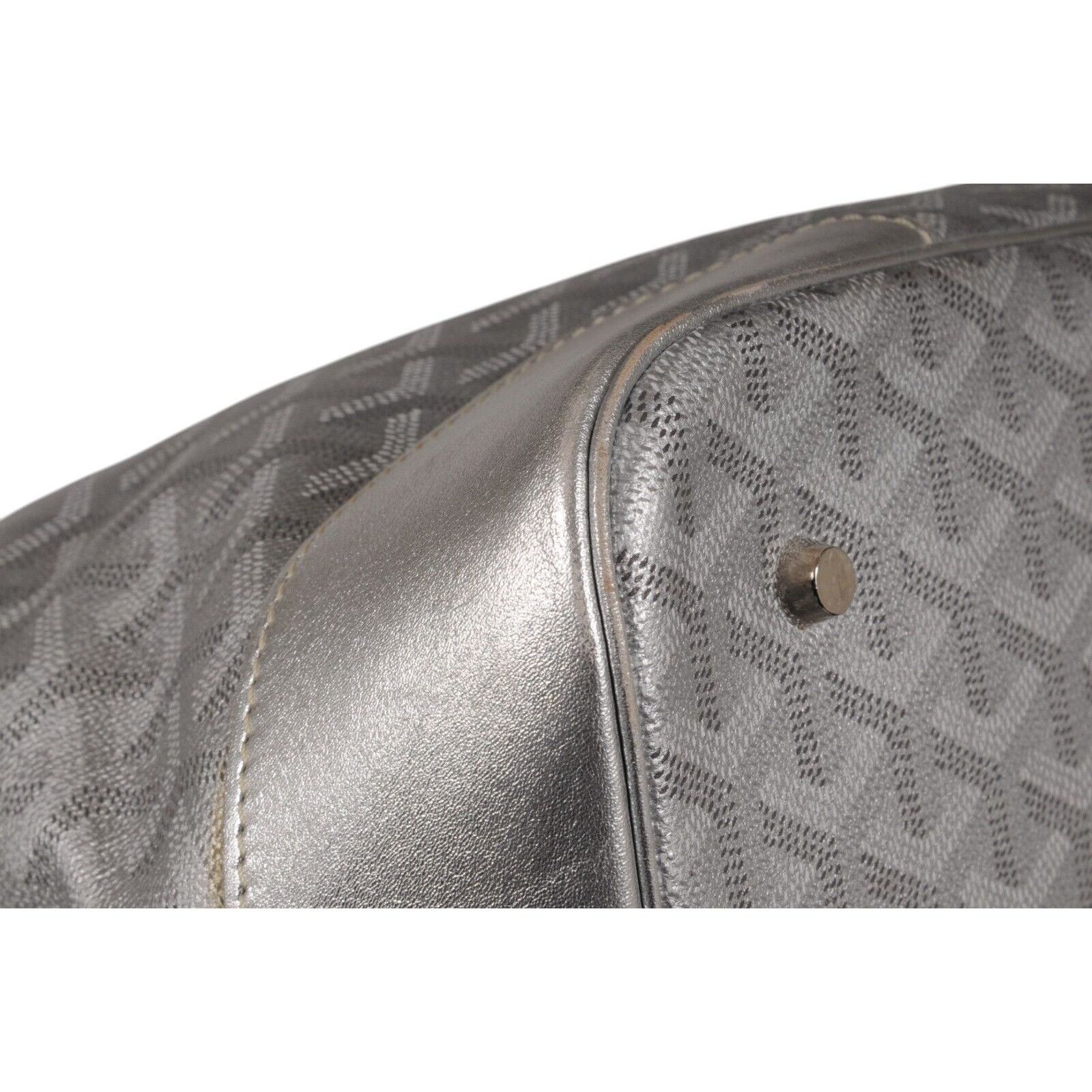 Goyard Beluga MM Tote Bag Silver Leather Carry On - 02497 Size ONE SIZE - 12 Thumbnail