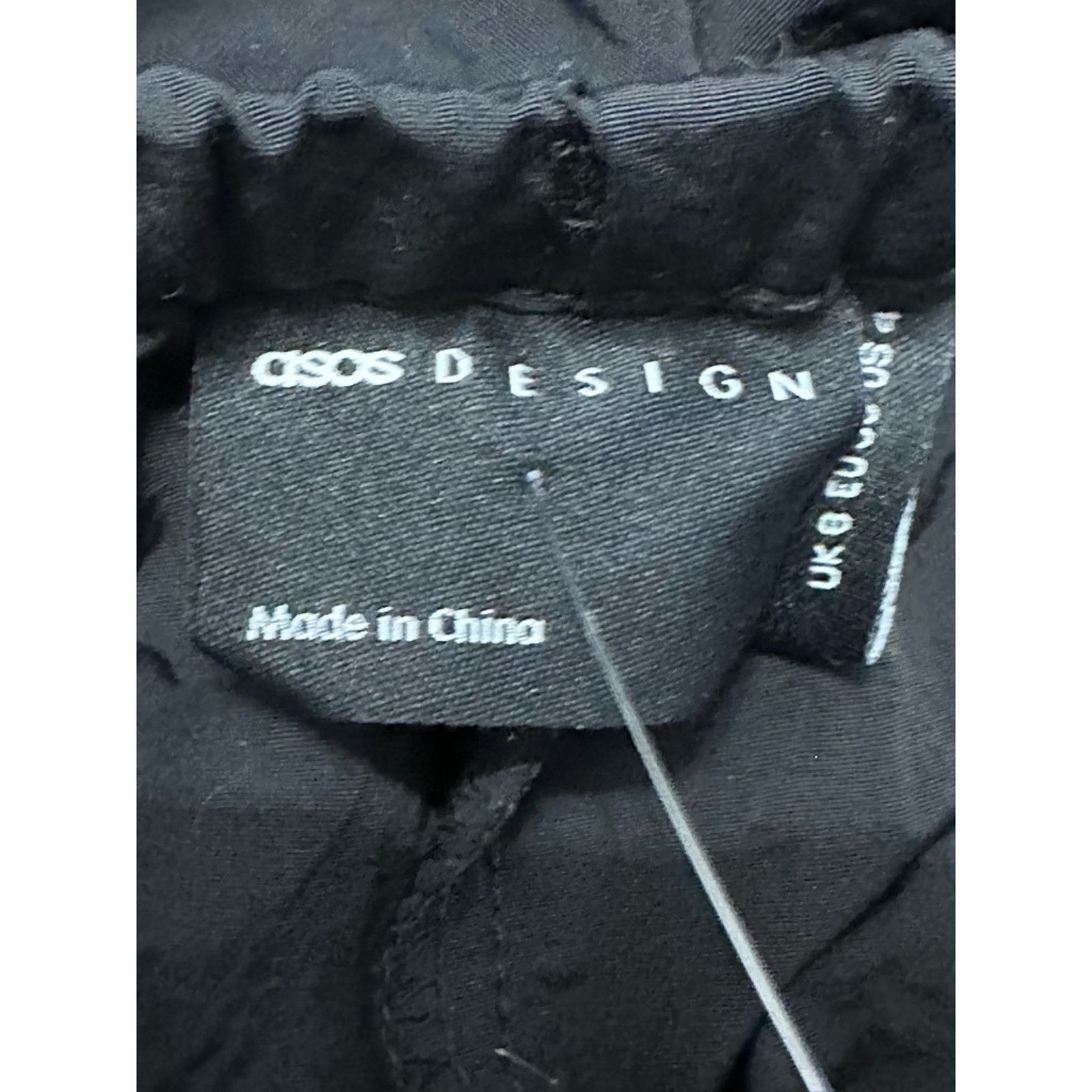Asos ASOS Wide Leg Pants High Rise Style Bungee Cord Black 4 NWT Size 30" / US 8 / IT 44 - 8 Thumbnail